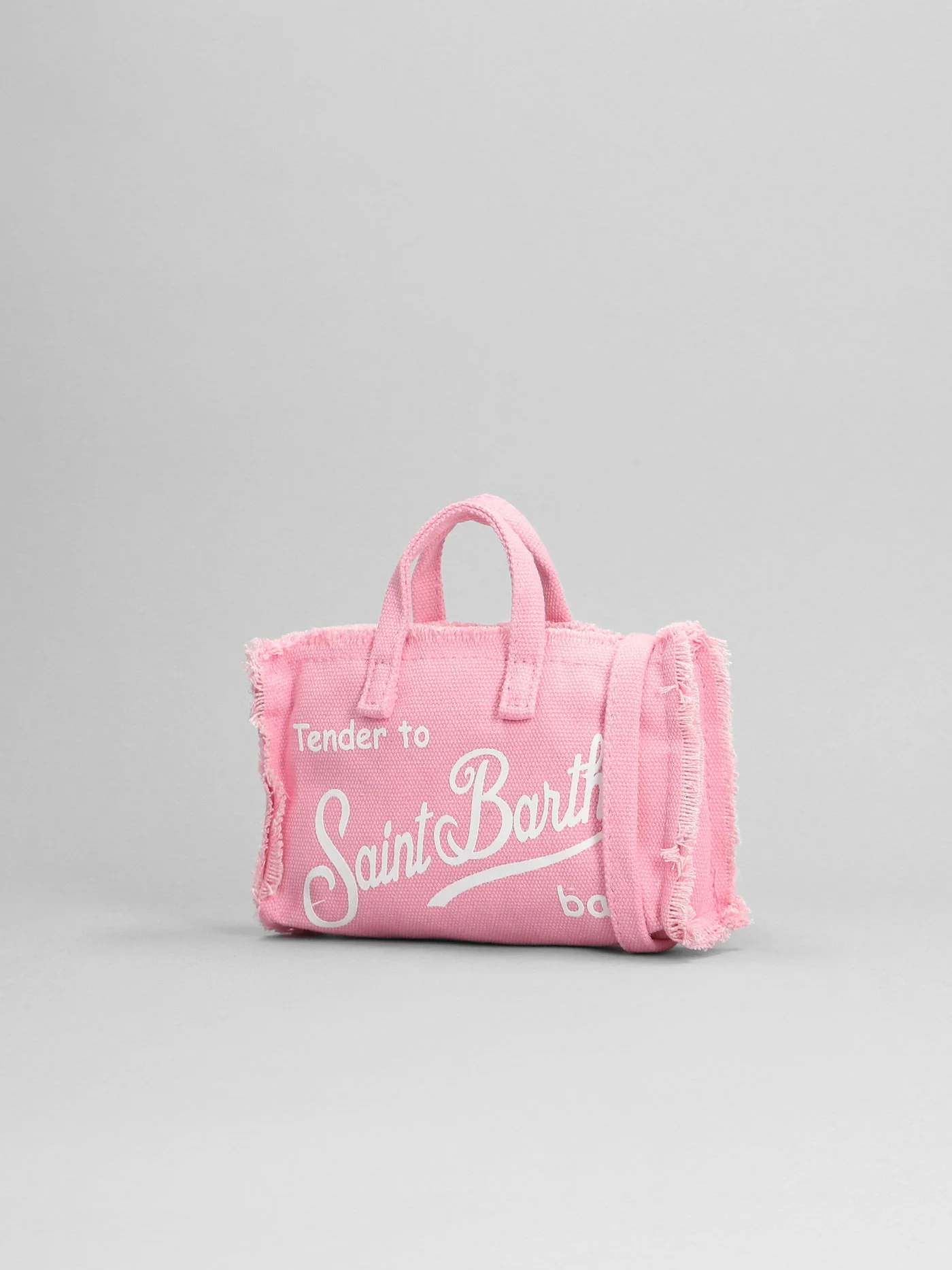 Phone bag linen Shoulder bag in rose-pink linen - Image 2