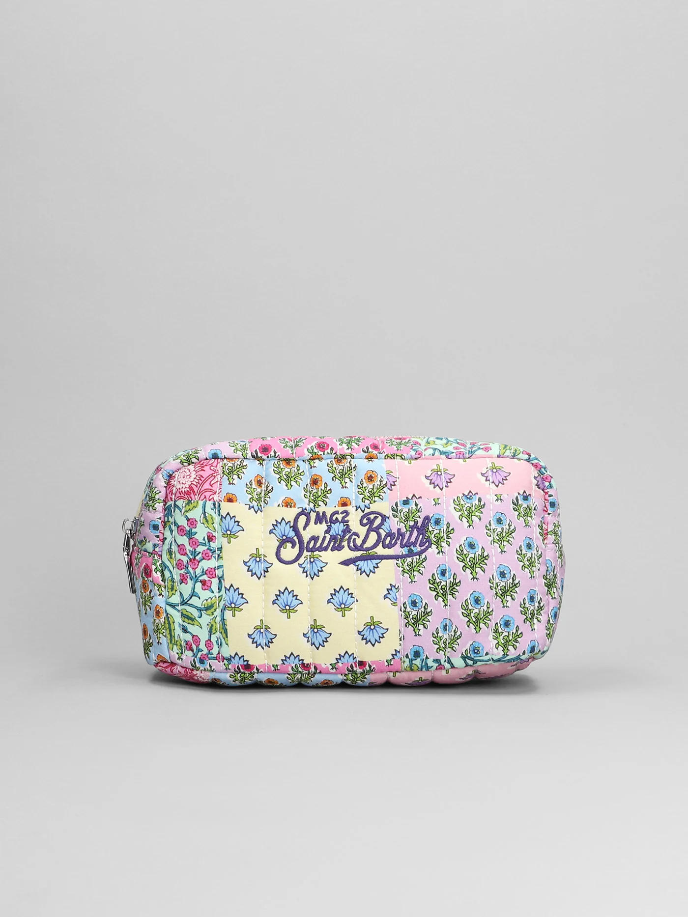 Soft pouch Clutch in multicolor cotton