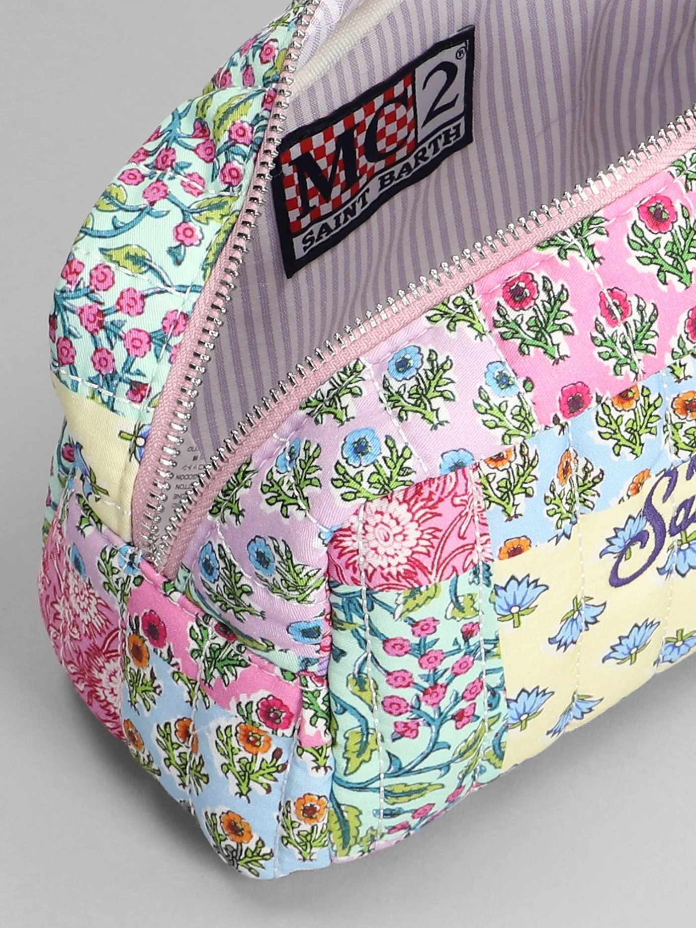 Soft pouch Clutch in multicolor cotton - Image 4