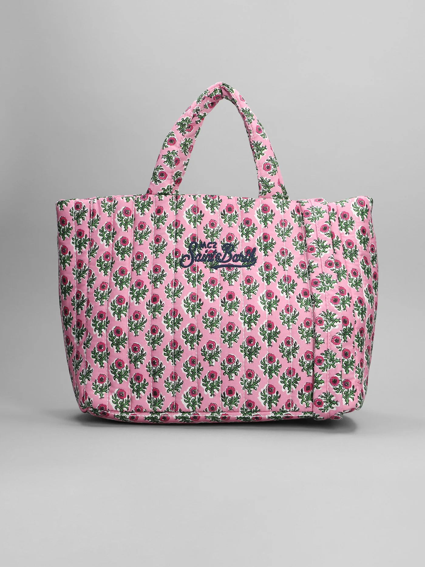 Soft tot mid Tote in rose-pink cotton