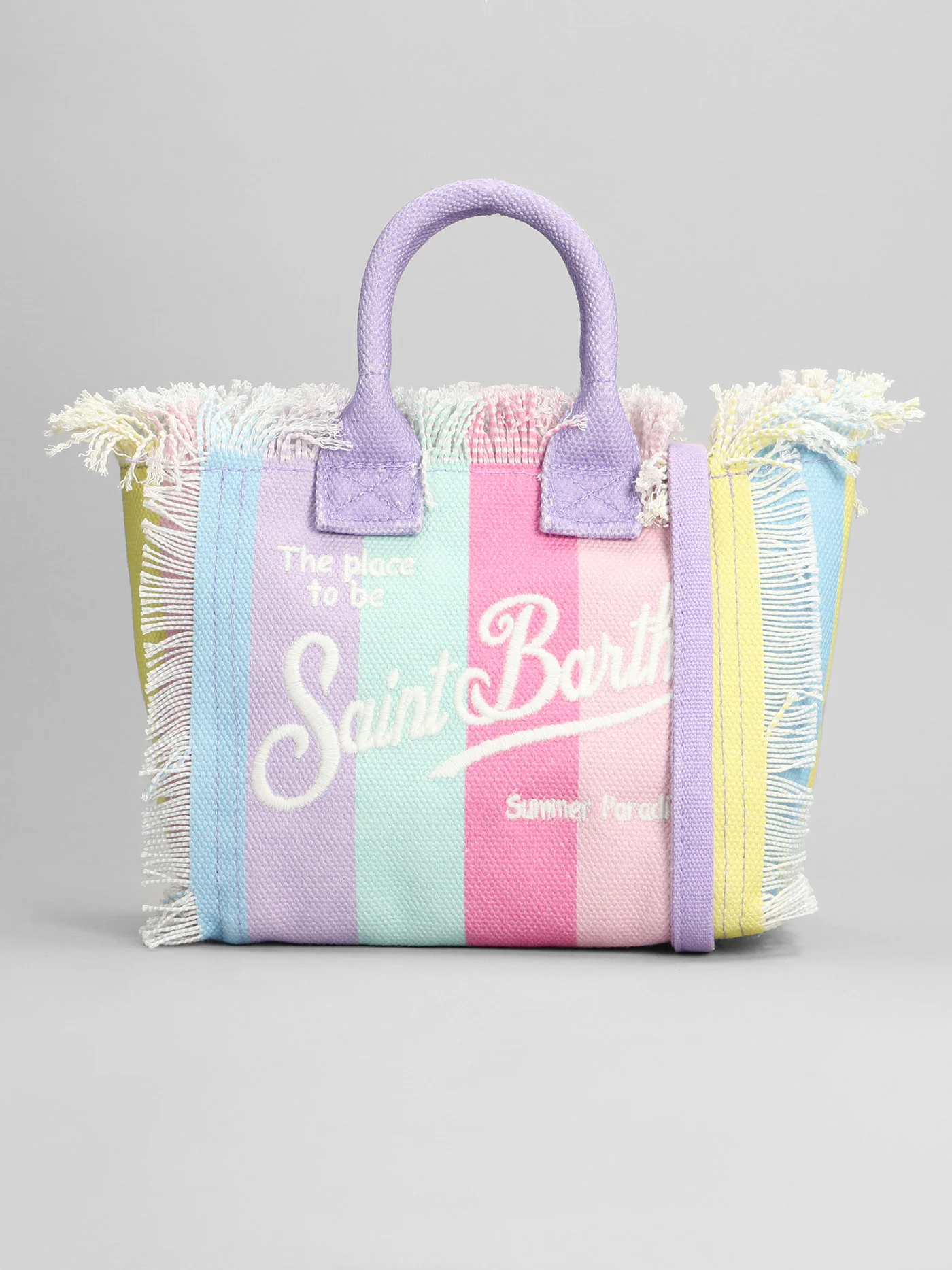 Vanity mini Hand bag in multicolor cotton