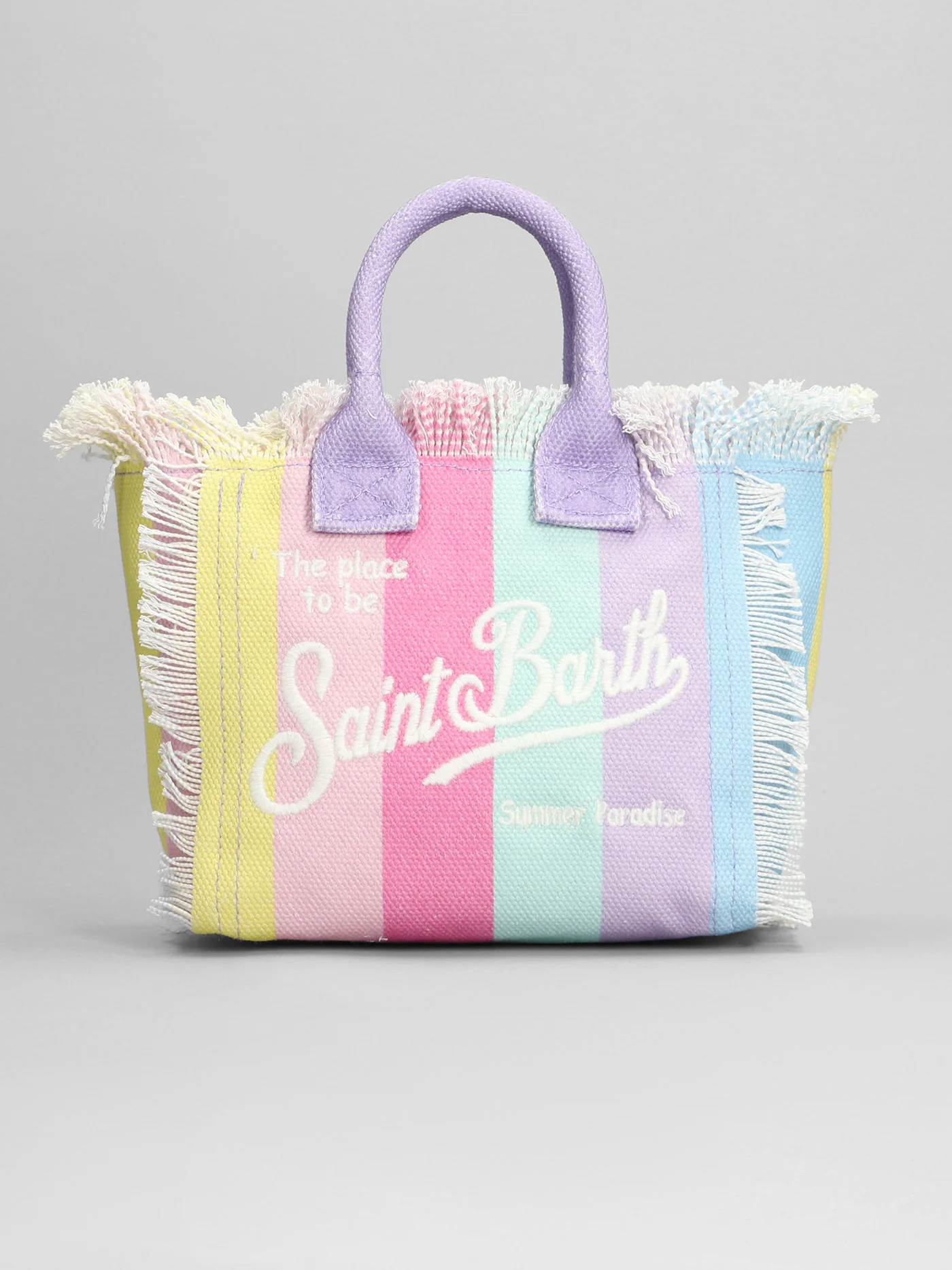Vanity mini Hand bag in multicolor cotton - Image 3
