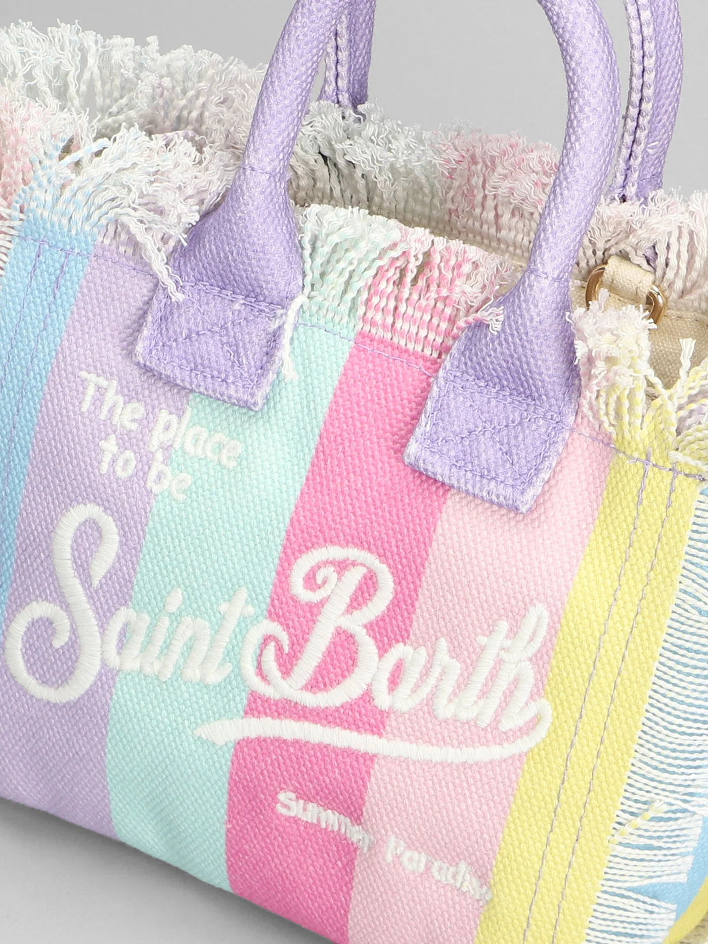 Vanity mini Hand bag in multicolor cotton - Image 4