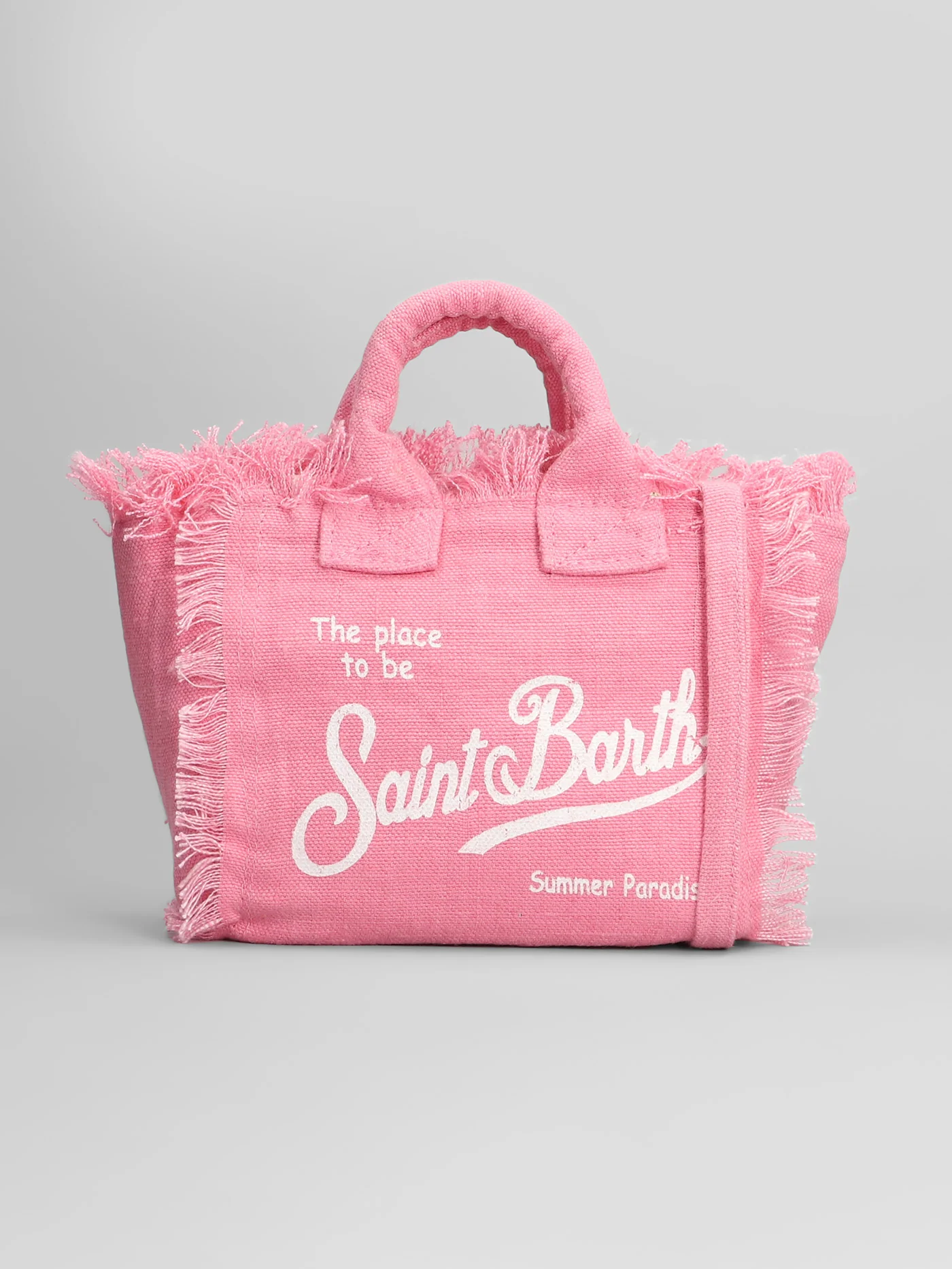 Vanity mini linen Tote in rose-pink linen