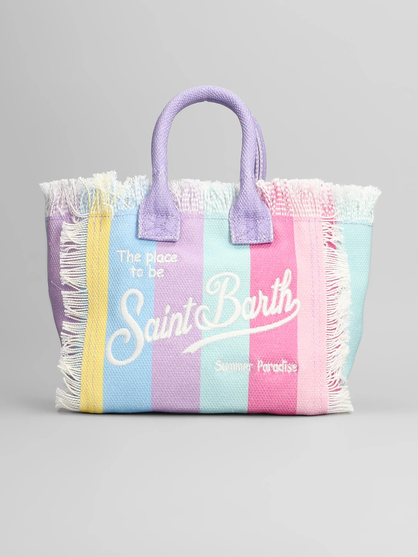 Vanity mini Tote in multicolor cotton - Image 3