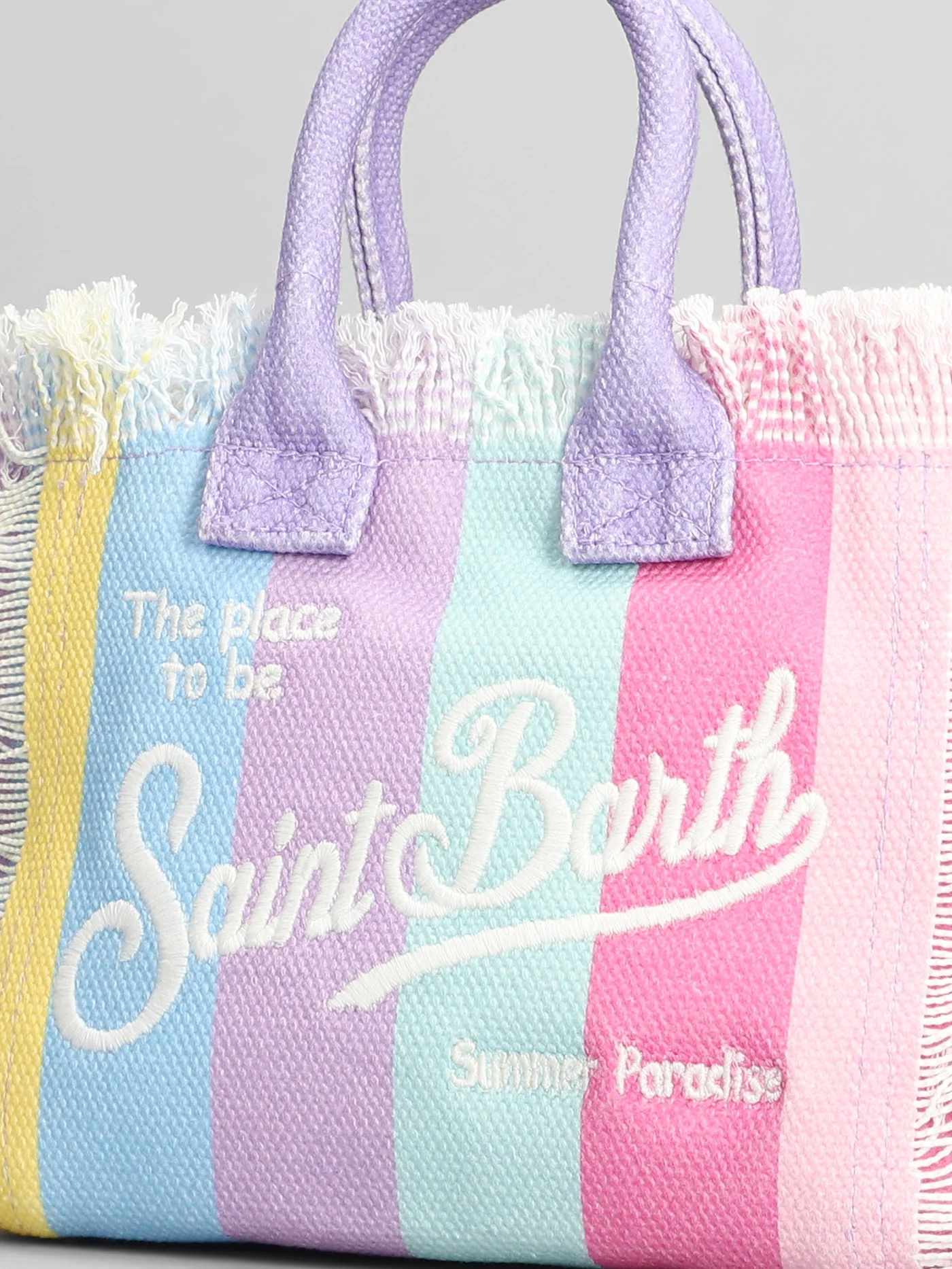 Vanity mini Tote in multicolor cotton - Image 4