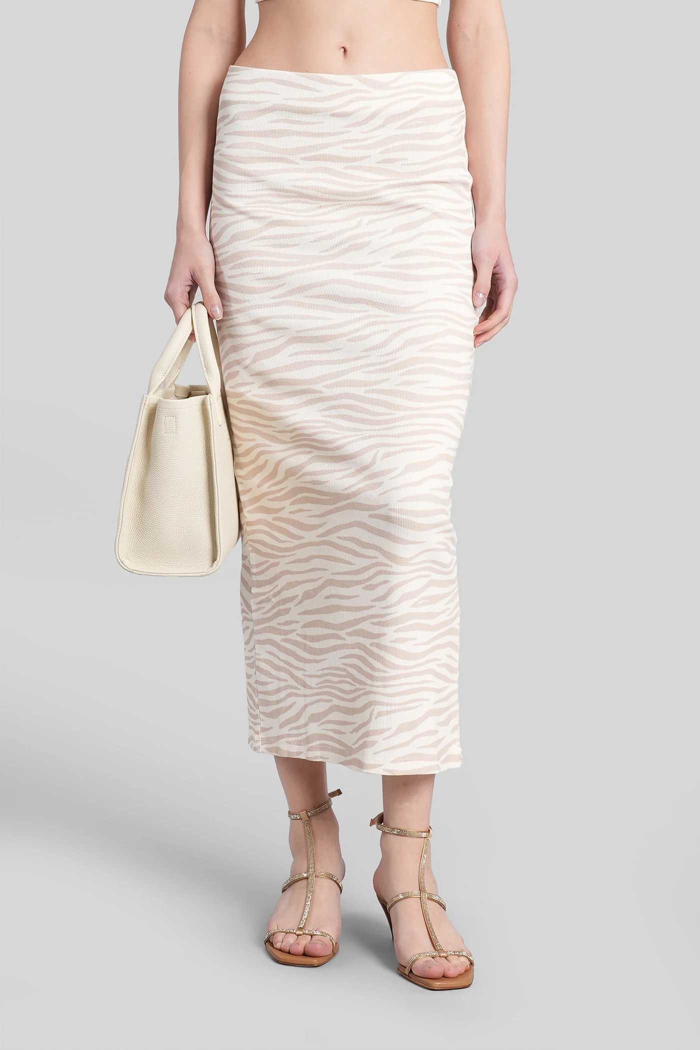 Lane Skirt in beige cotton