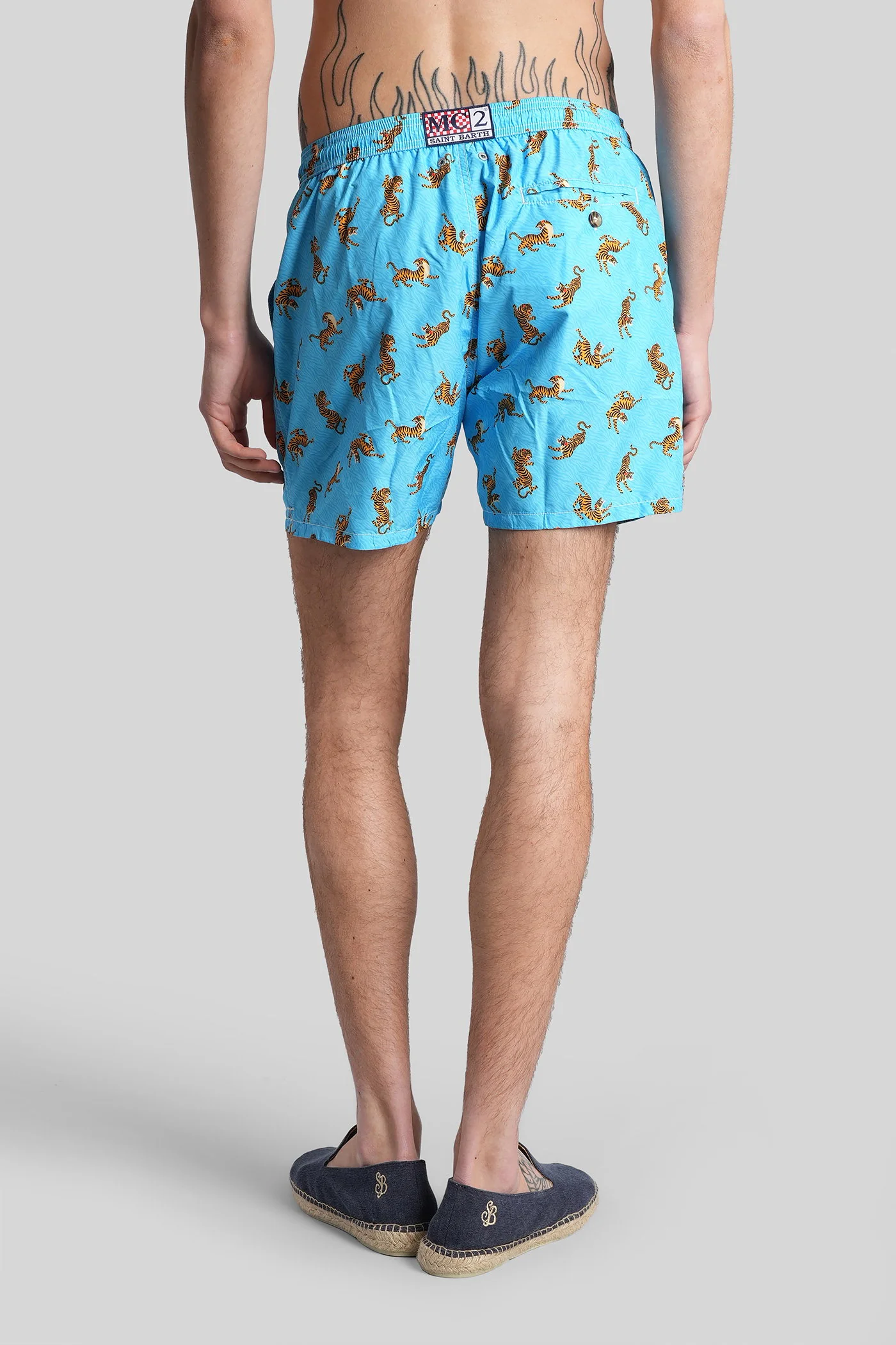 Lighting 70 Beachwear in cyan polyamide - Image 3