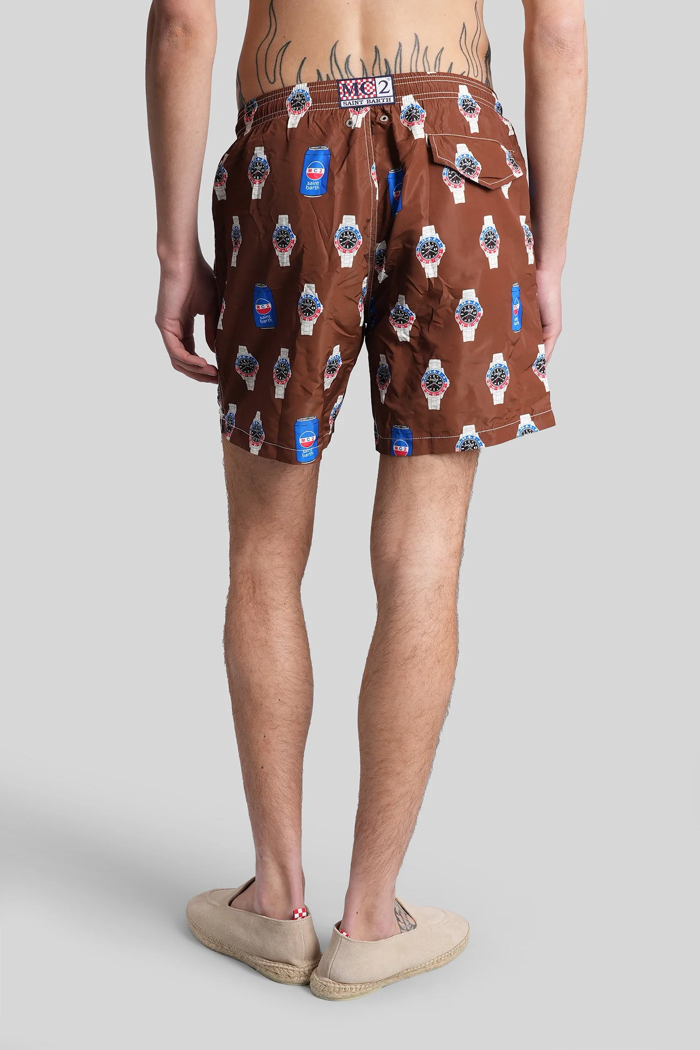 Lighting Beachwear in brown polyamide - Image 3