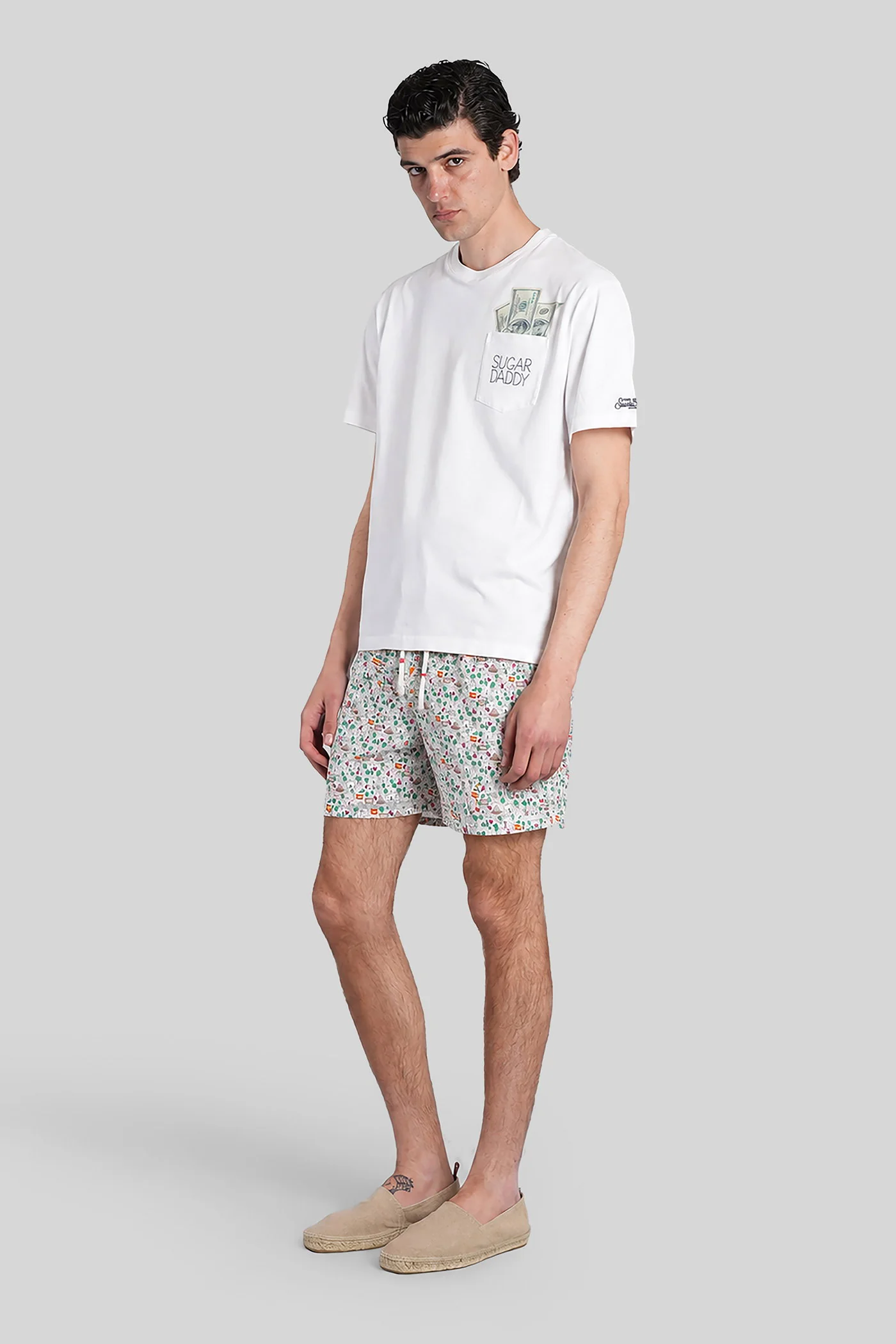 Lighting Micro Fanta Beachwear in grey polyamide - Image 2