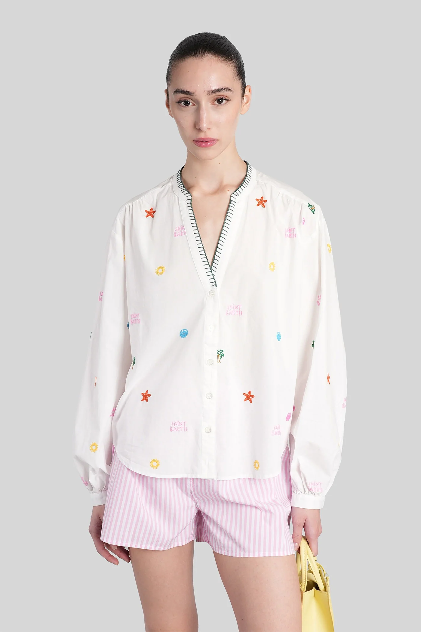Liona Shirt in white cotton