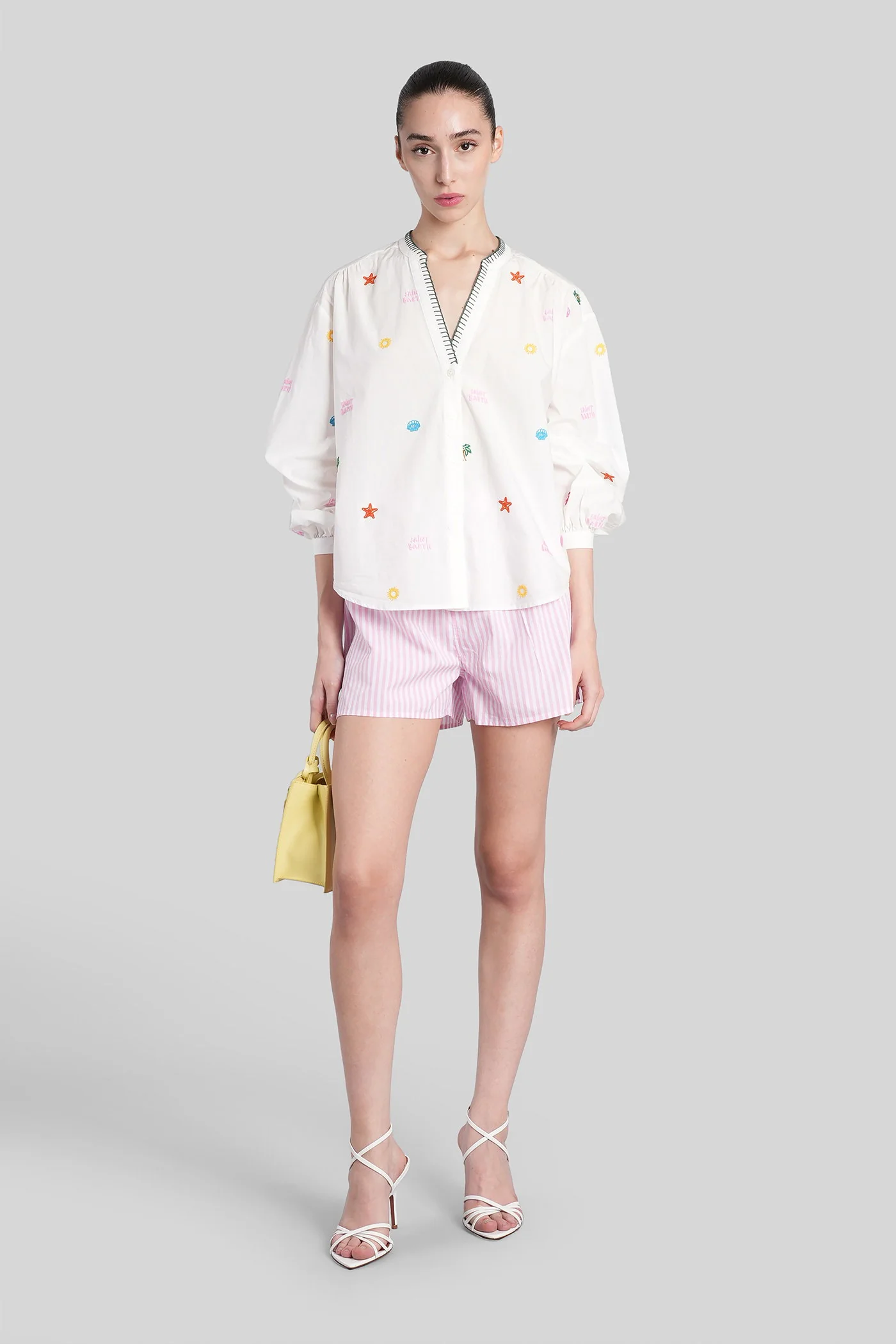 Liona Shirt in white cotton - Image 2