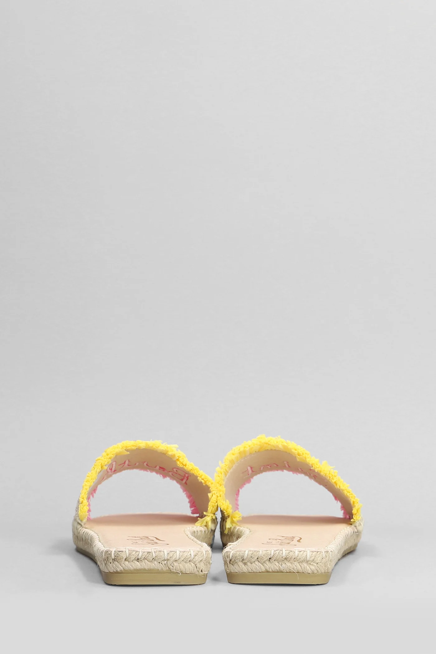 Luz square Flats in beige raffia - Image 14