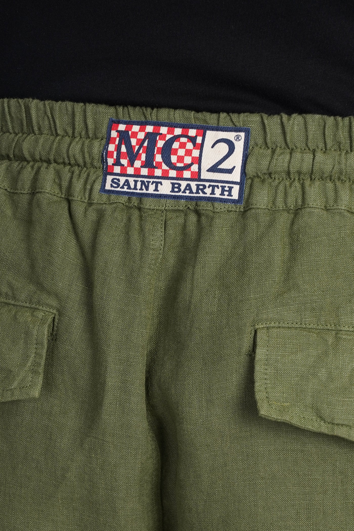 Marseille Shorts in green linen - Image 5