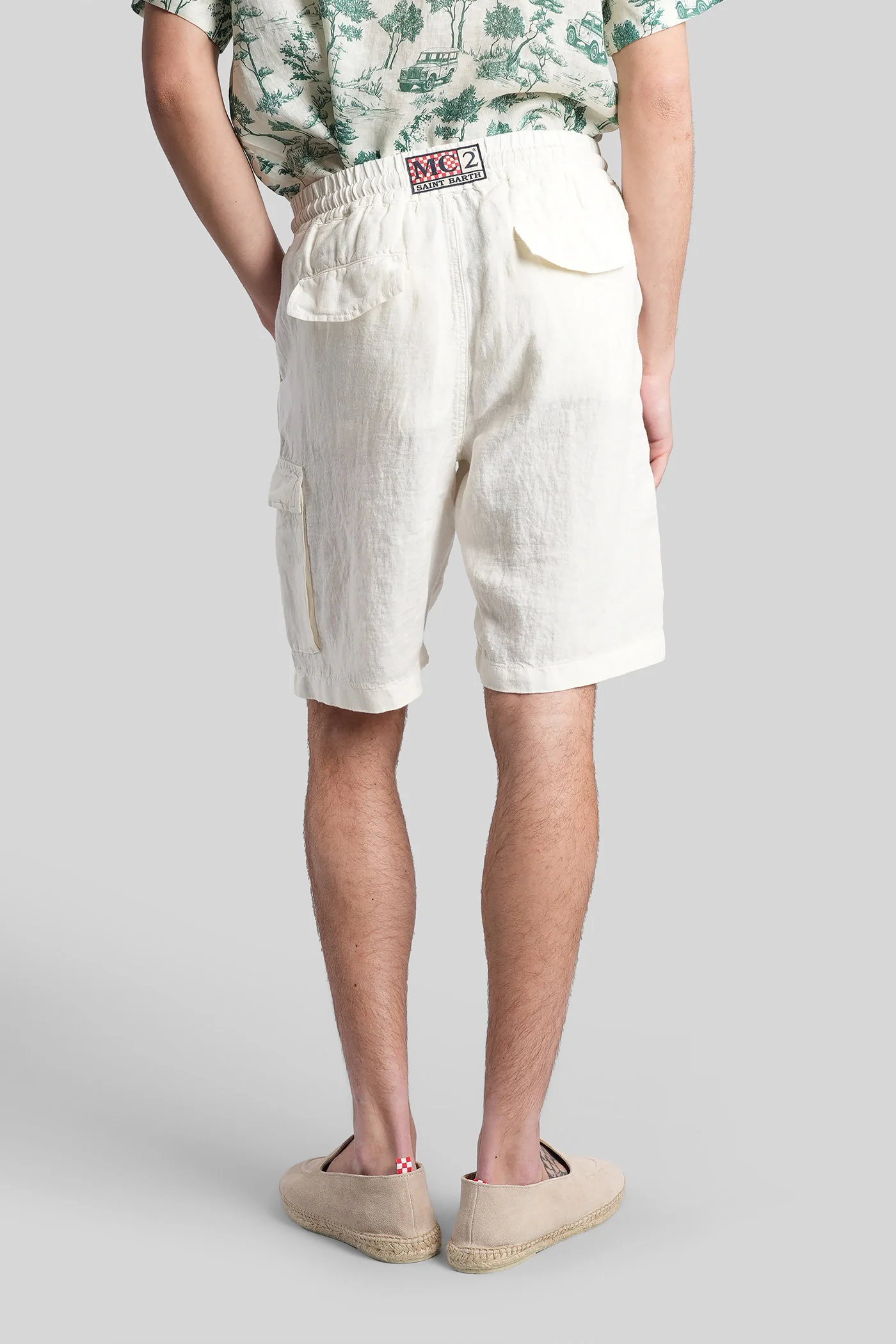 Marseille Shorts in white cotton - Image 3