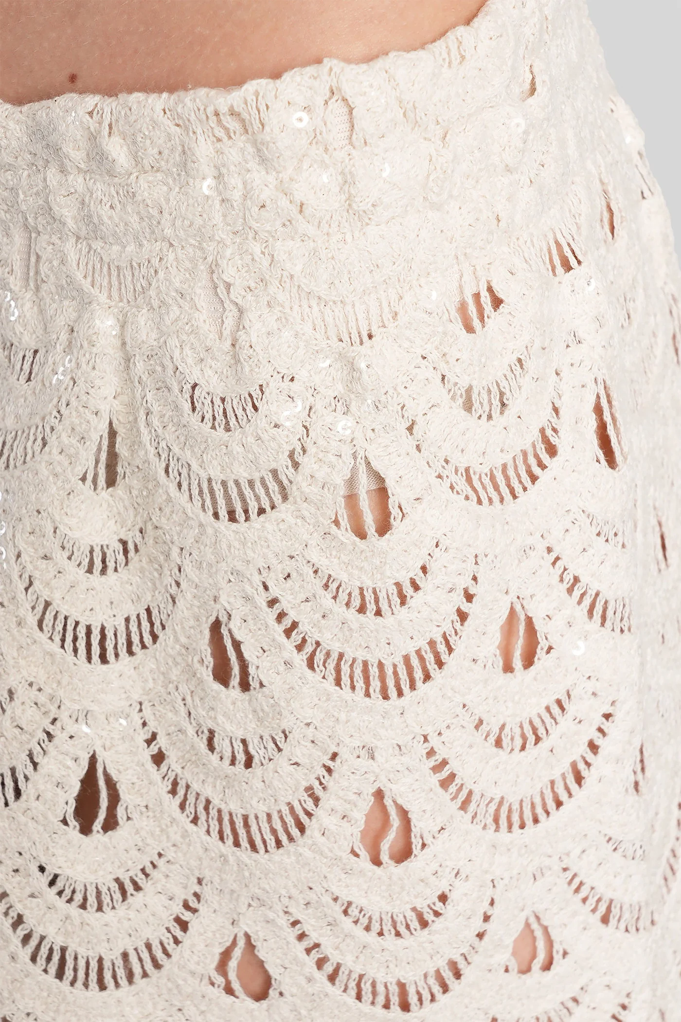 Meave Shorts in beige cotton - Image 5