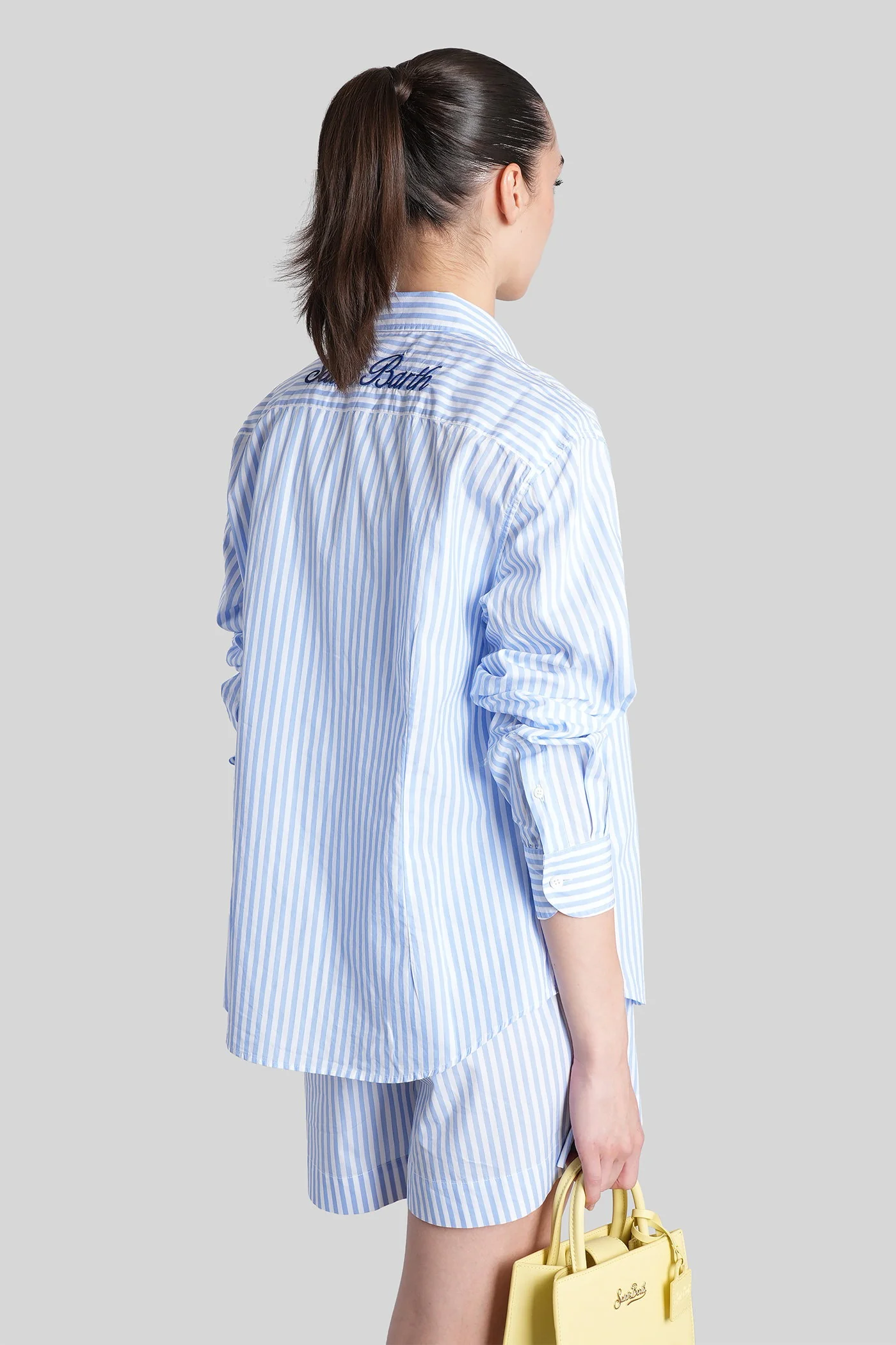 Meredith Shirt in white cotton - Image 3