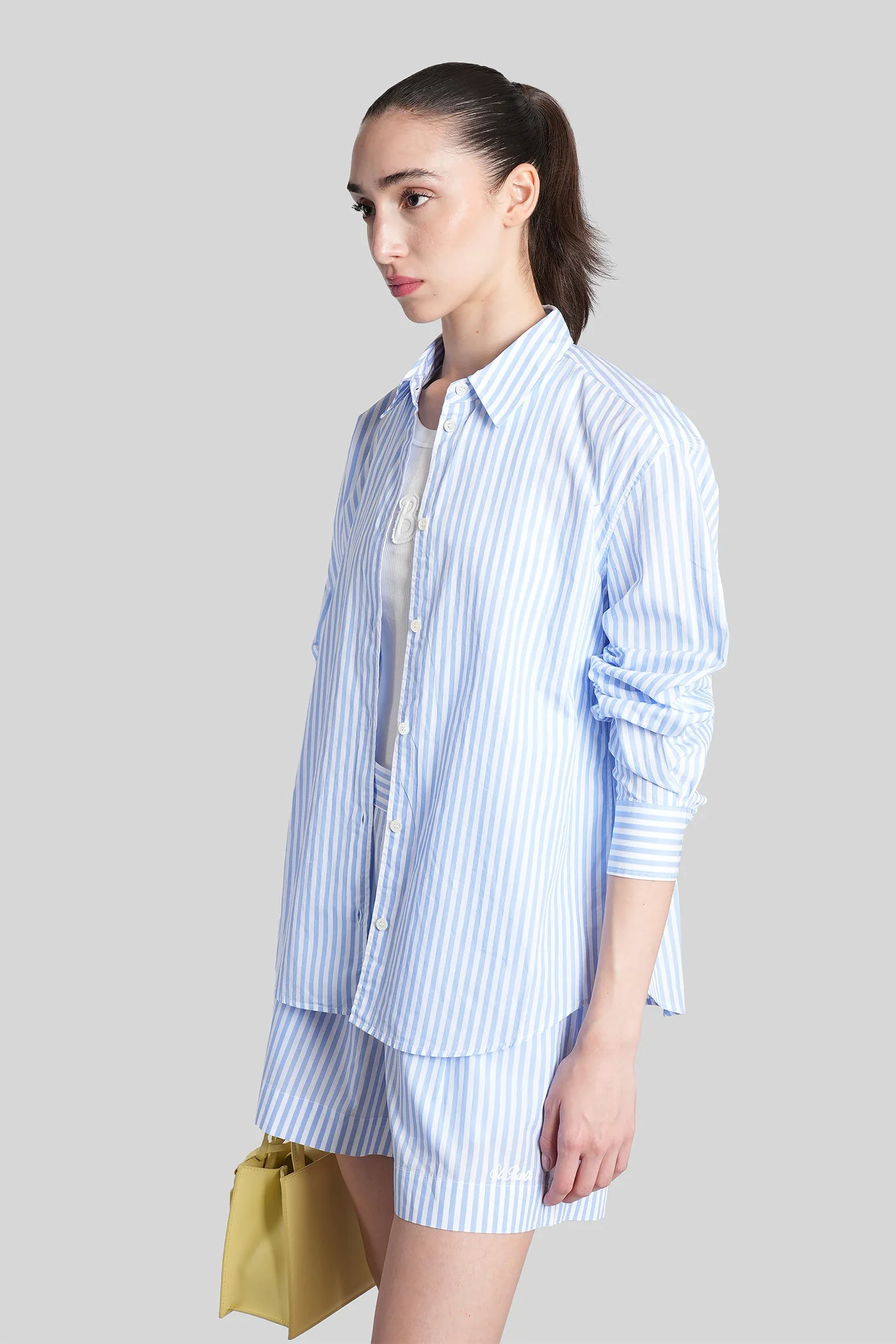 Meredith Shirt in white cotton - Image 4