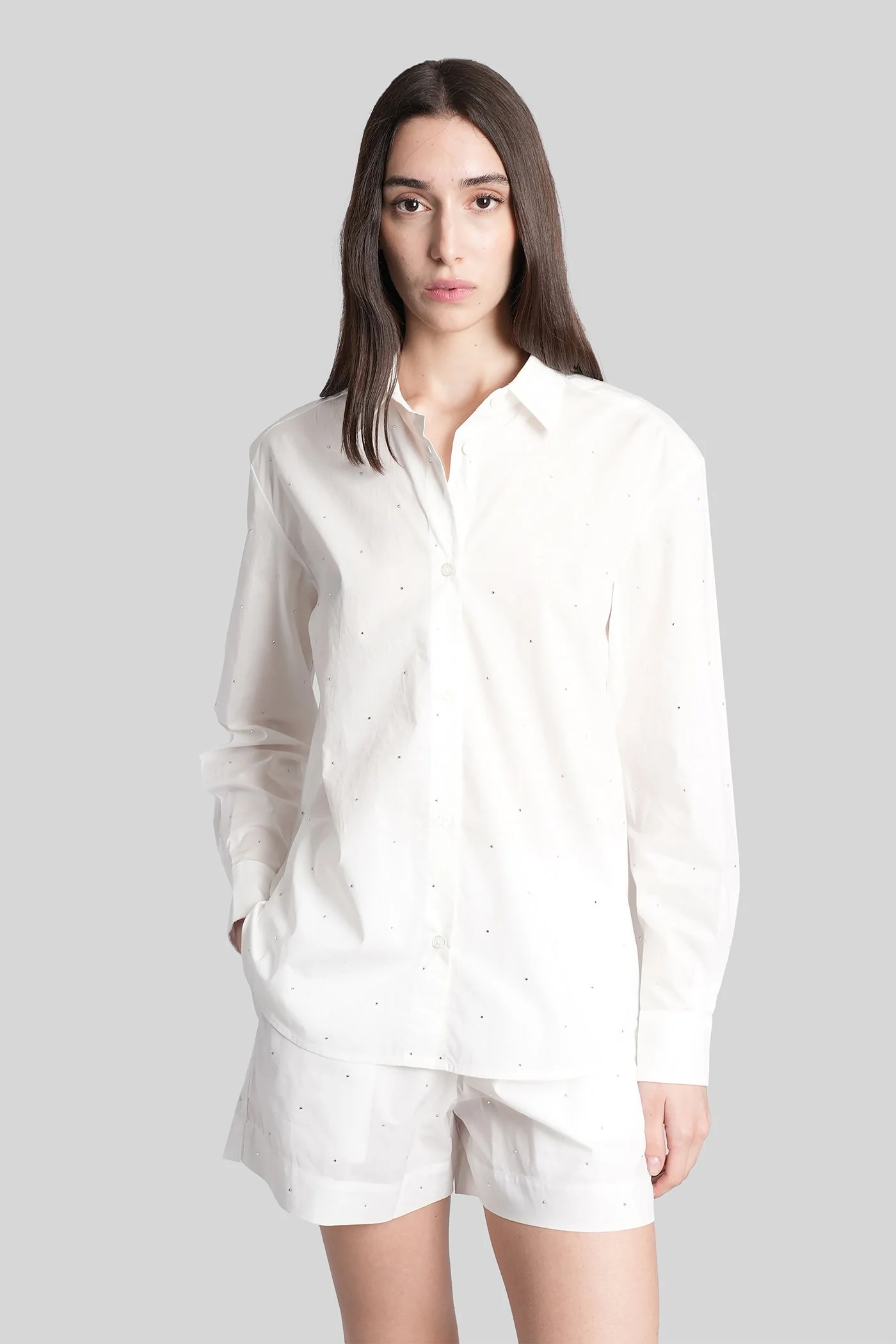 Meredith Shirt in white cotton