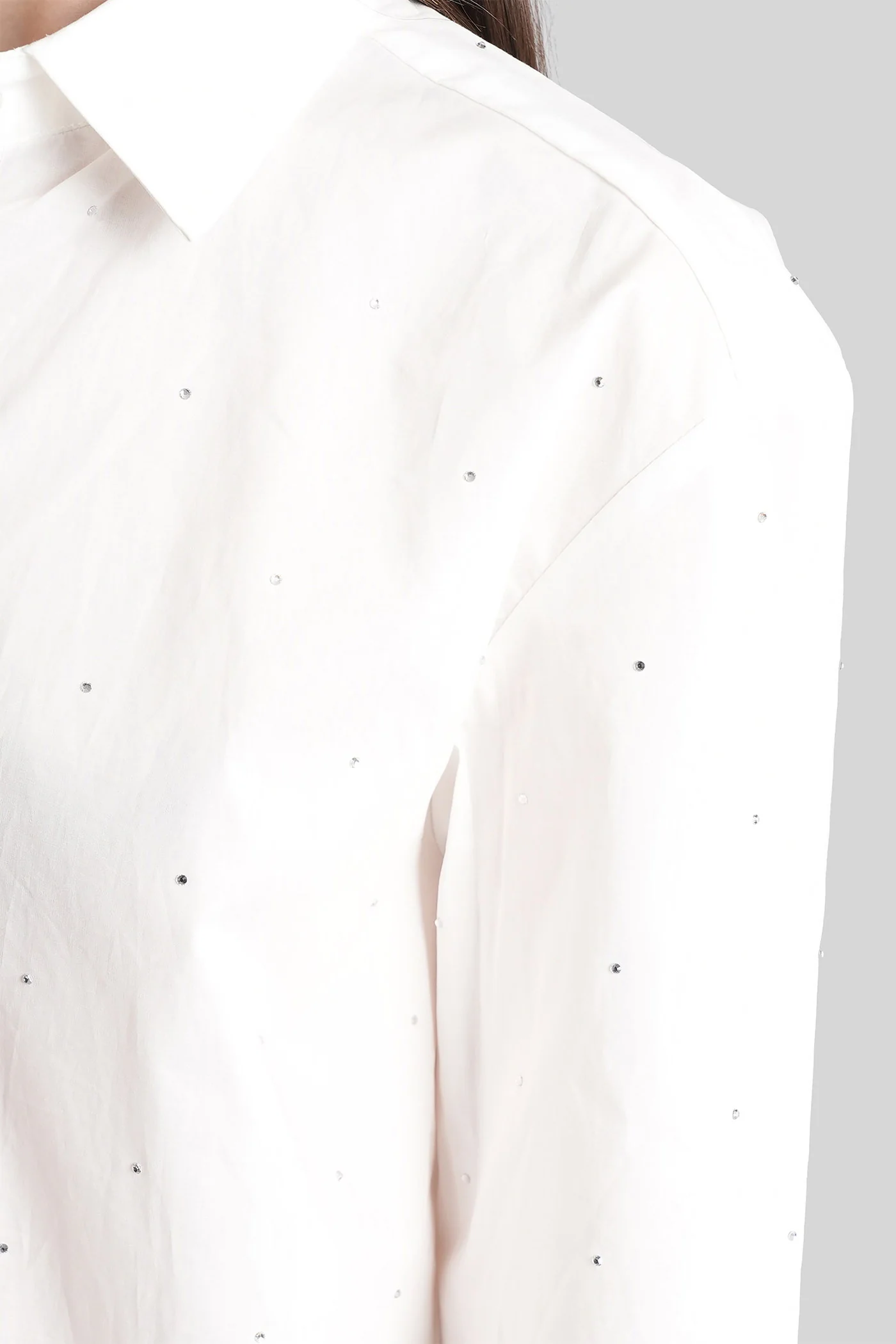 Meredith Shirt in white cotton - Image 5