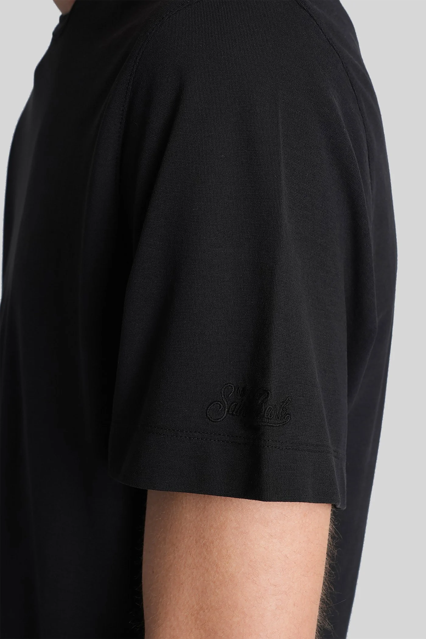Orson T-Shirt in black cotton - Image 5