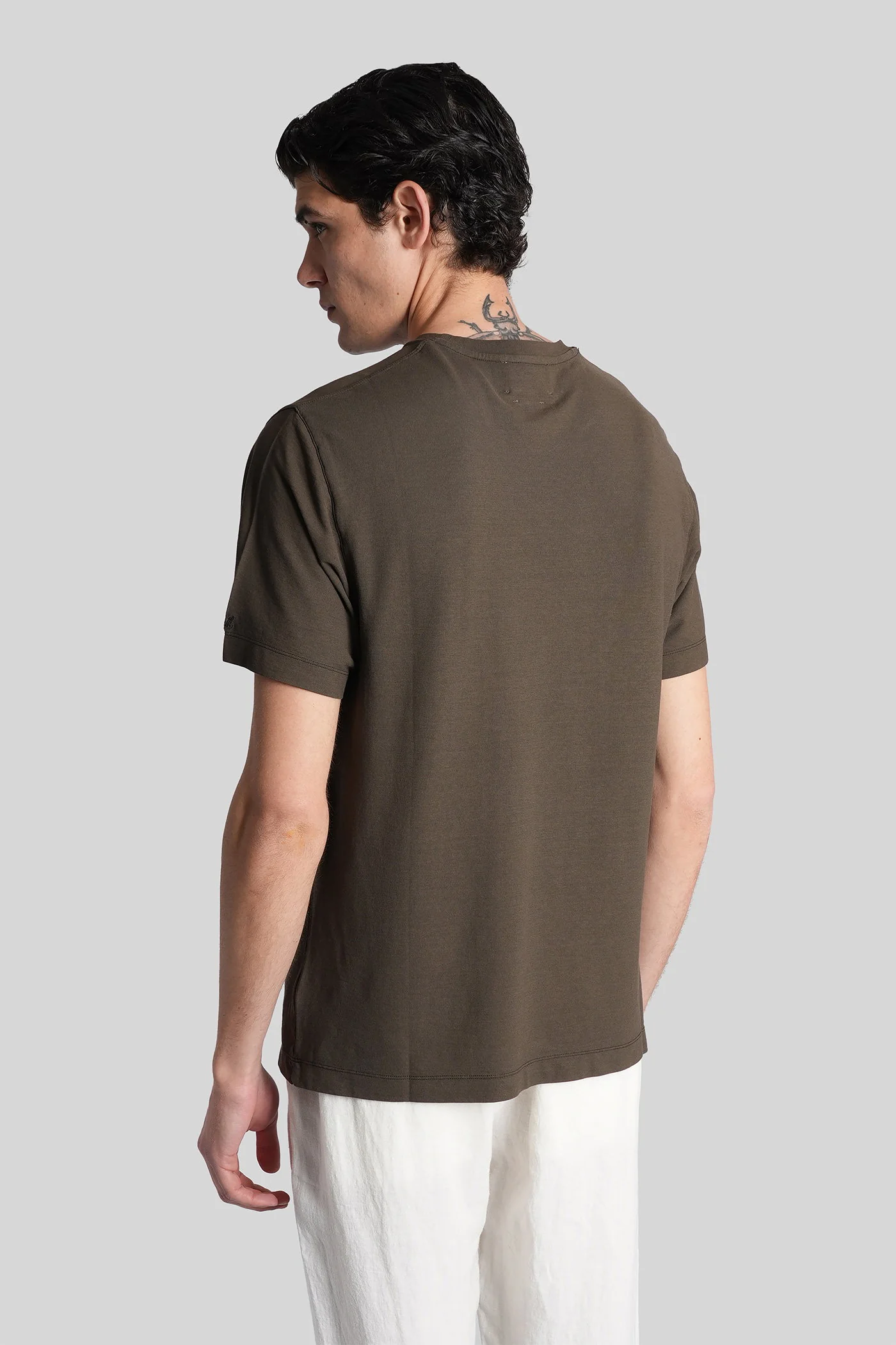 Orson T-Shirt in green cotton - Image 3