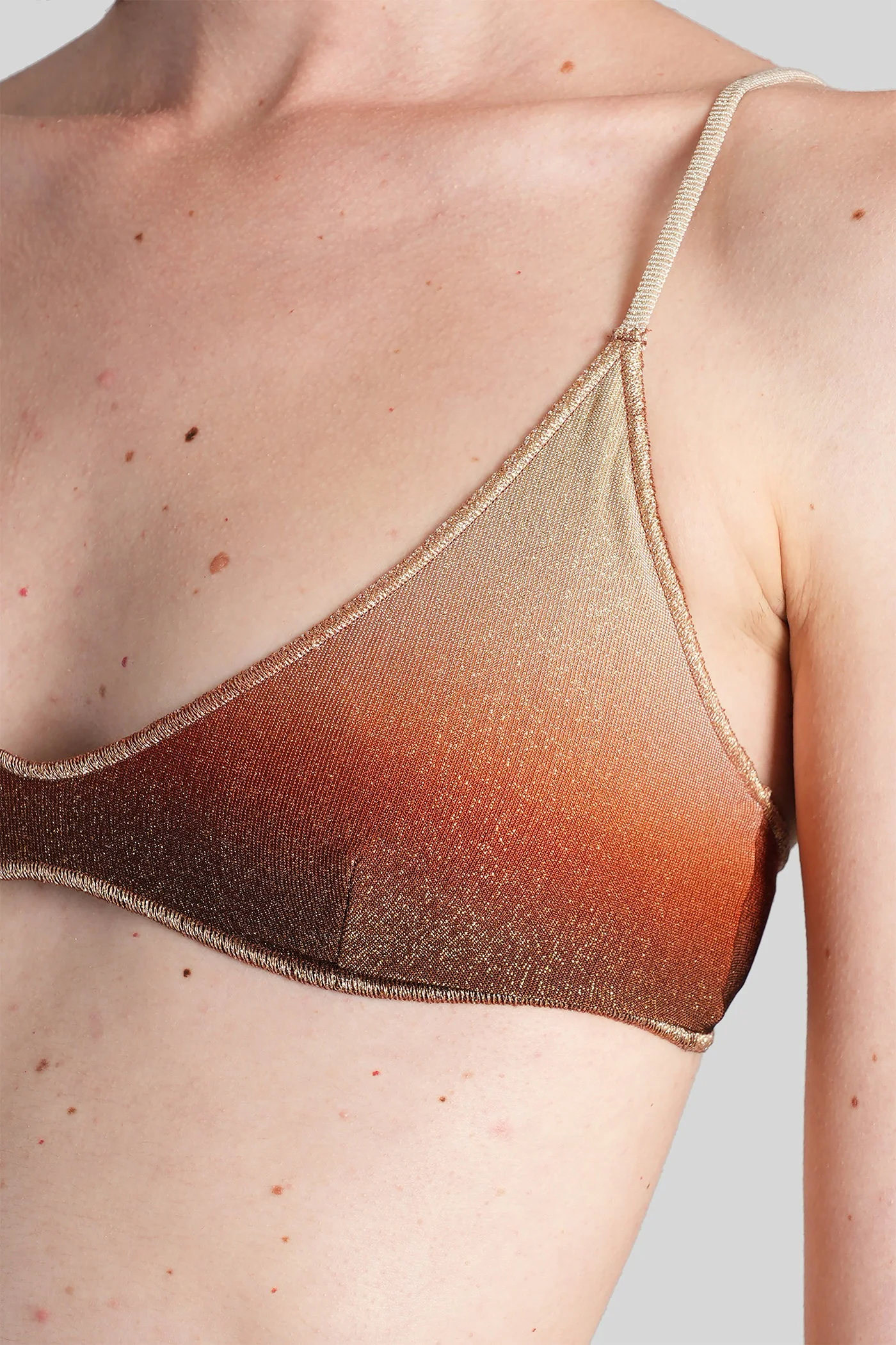 Paloma Overlock Beachwear in brown polyamide - Image 4