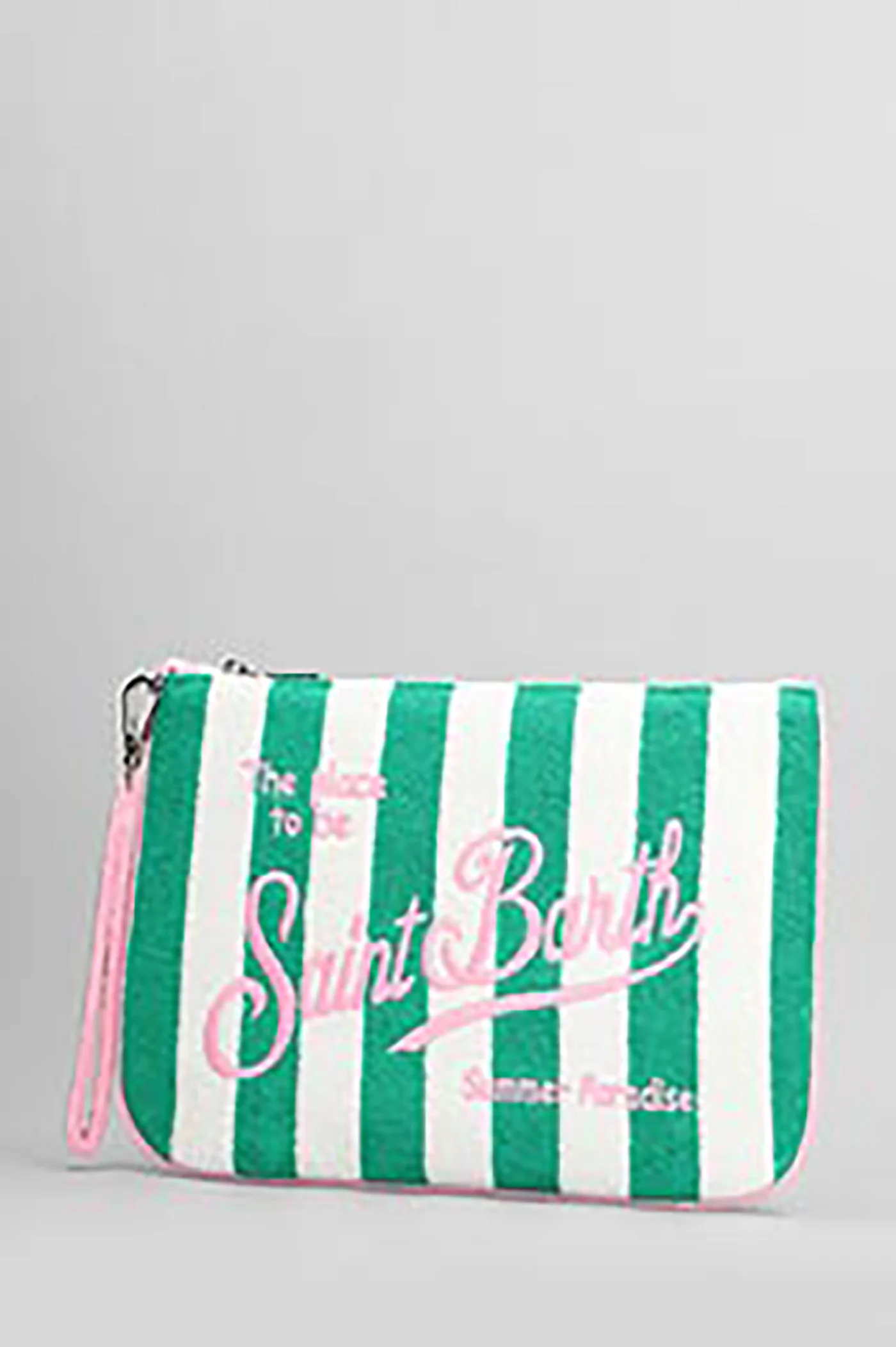 Parisienne sponge Clutch in white cotton - Image 2