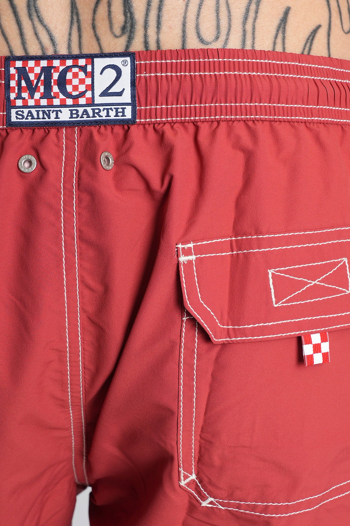 Patmos Beachwear in red polyamide - Image 5