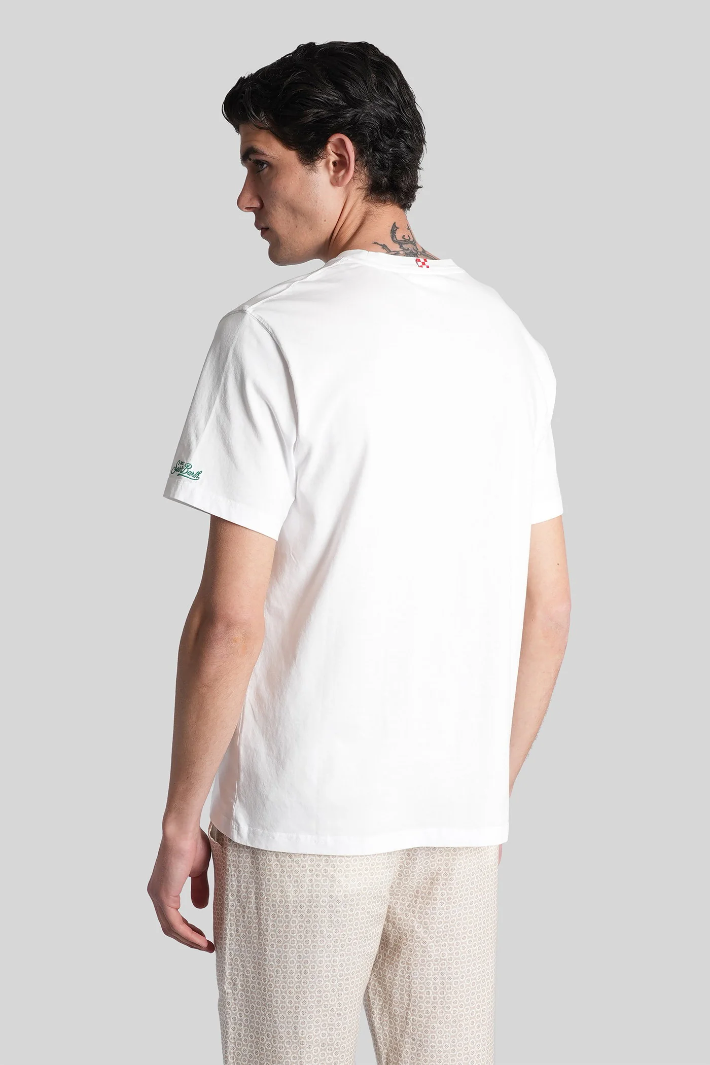 Portofino T-Shirt in white cotton - Image 3