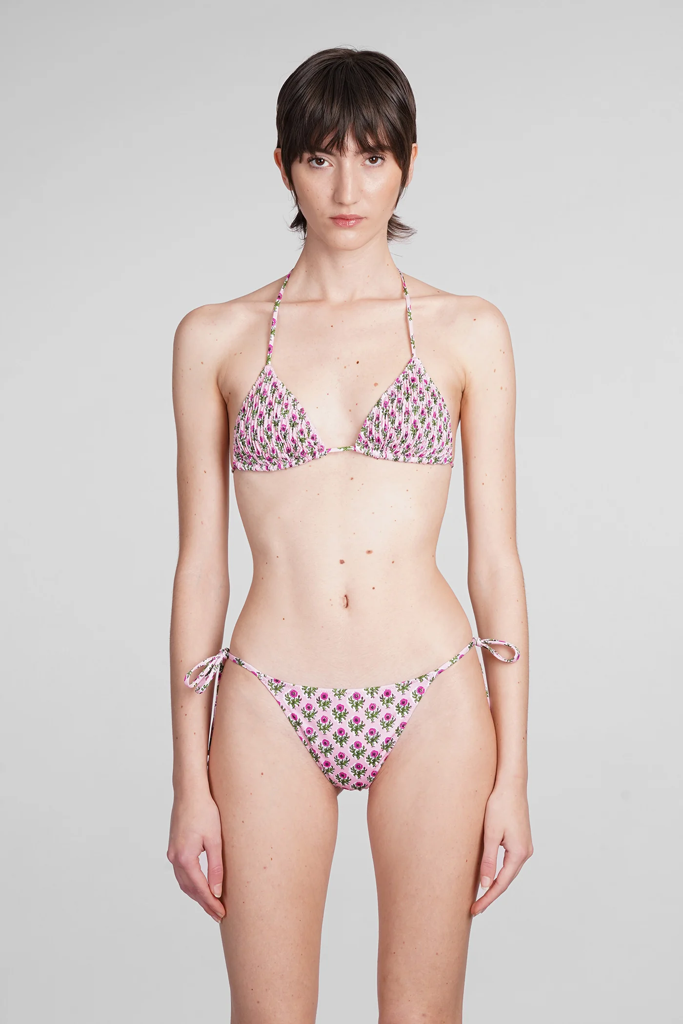 Ria Beachwear in rose-pink polyamide