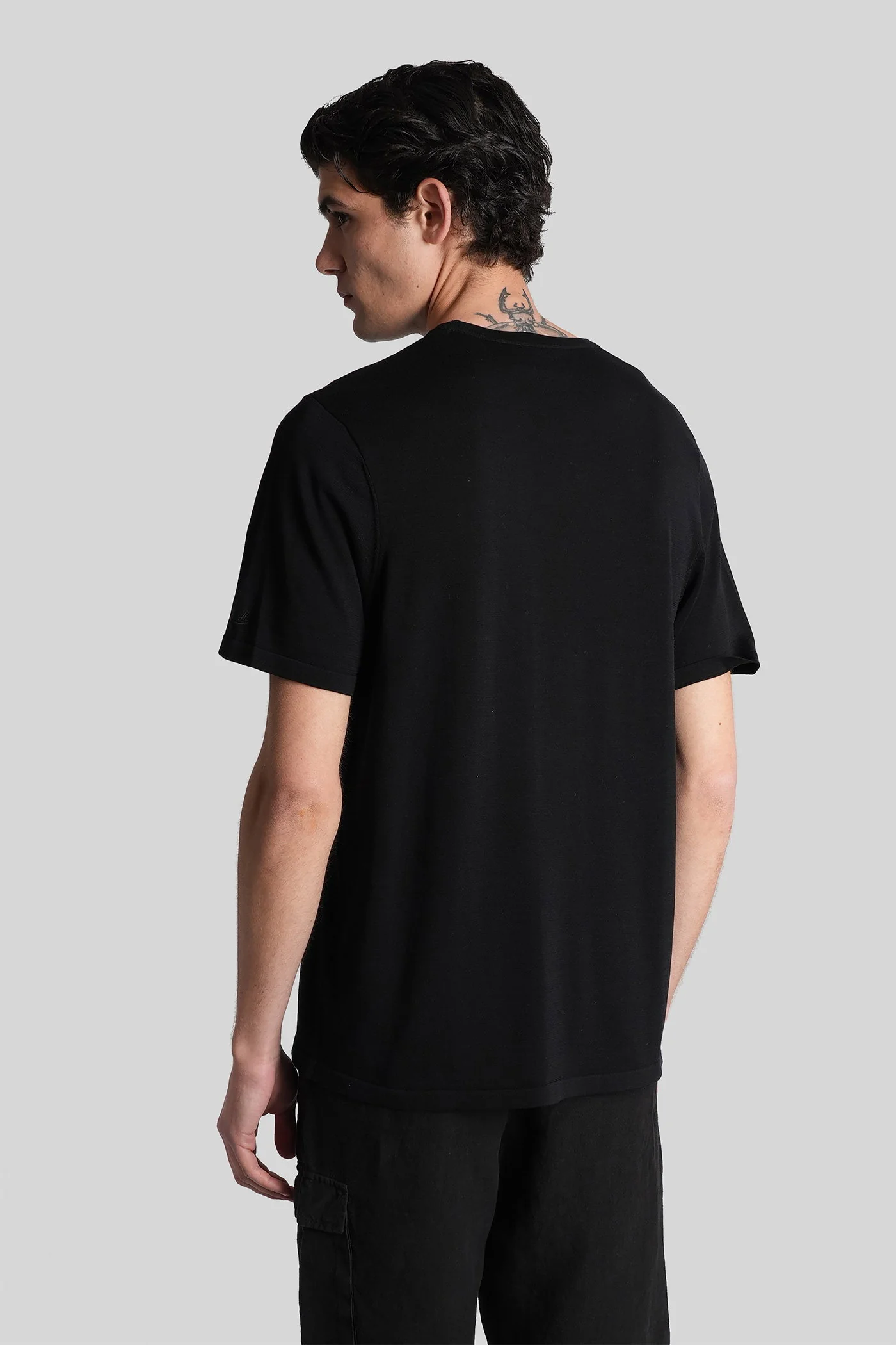 Scott T-Shirt in black cotton - Image 3