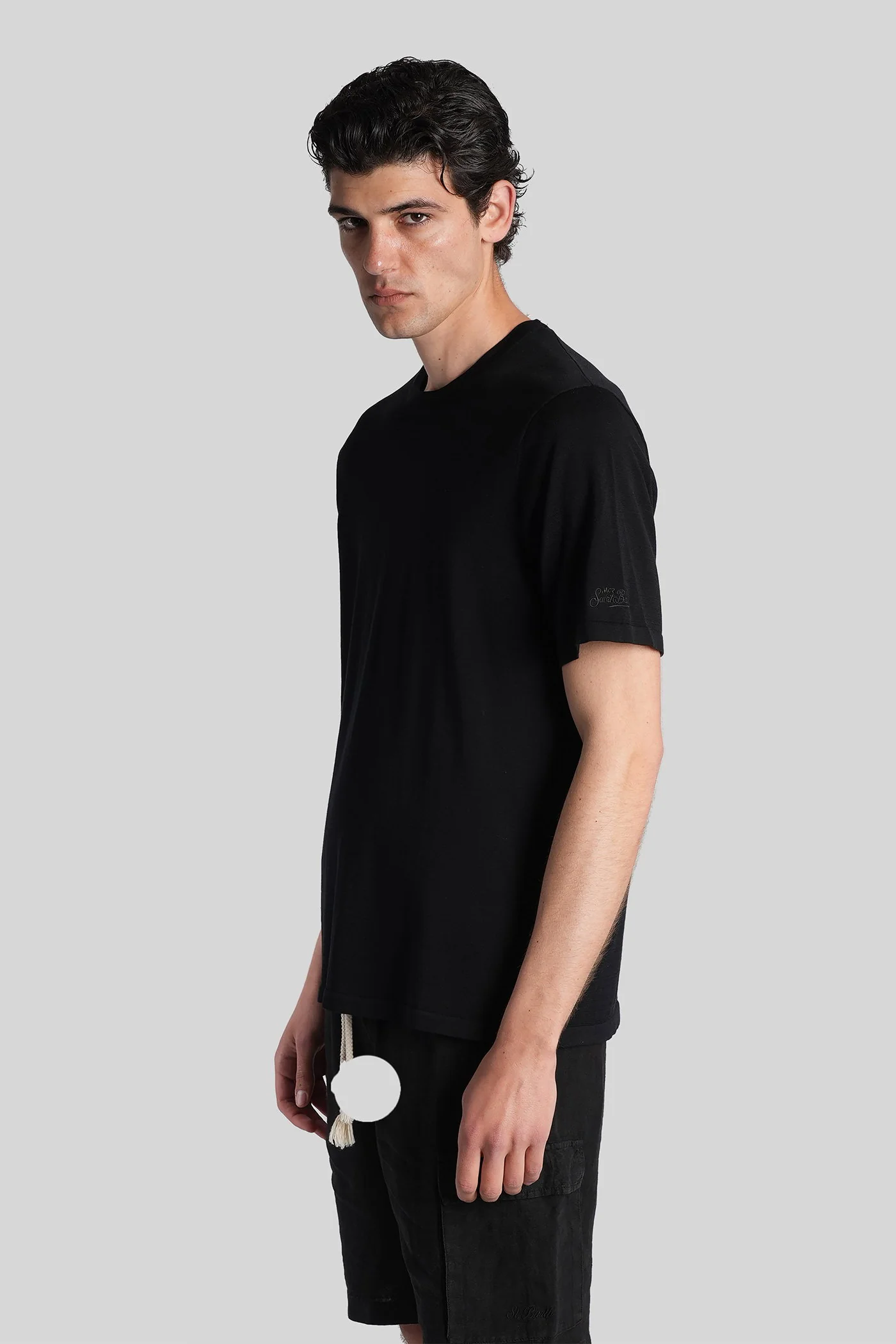 Scott T-Shirt in black cotton - Image 4