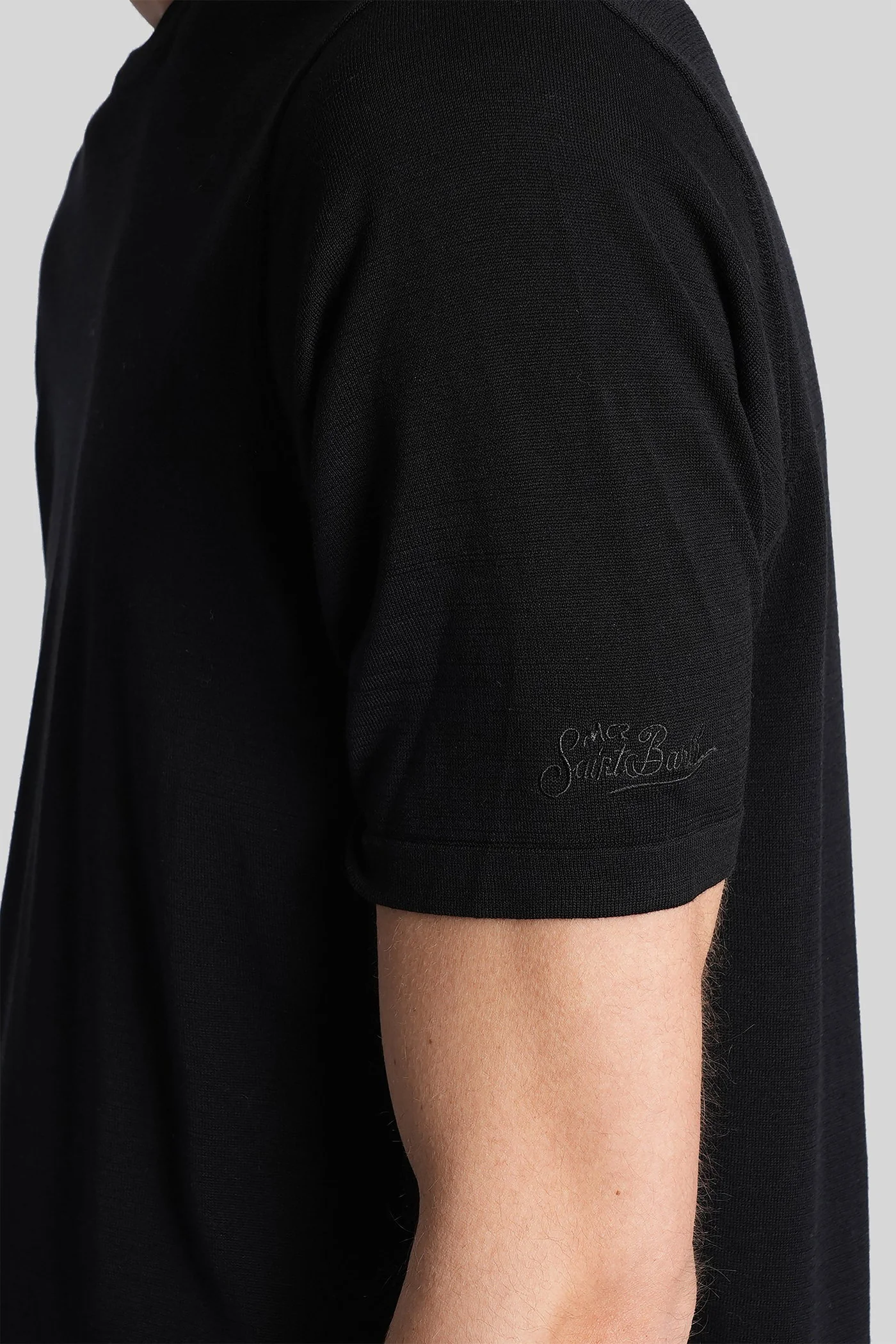 Scott T-Shirt in black cotton - Image 5