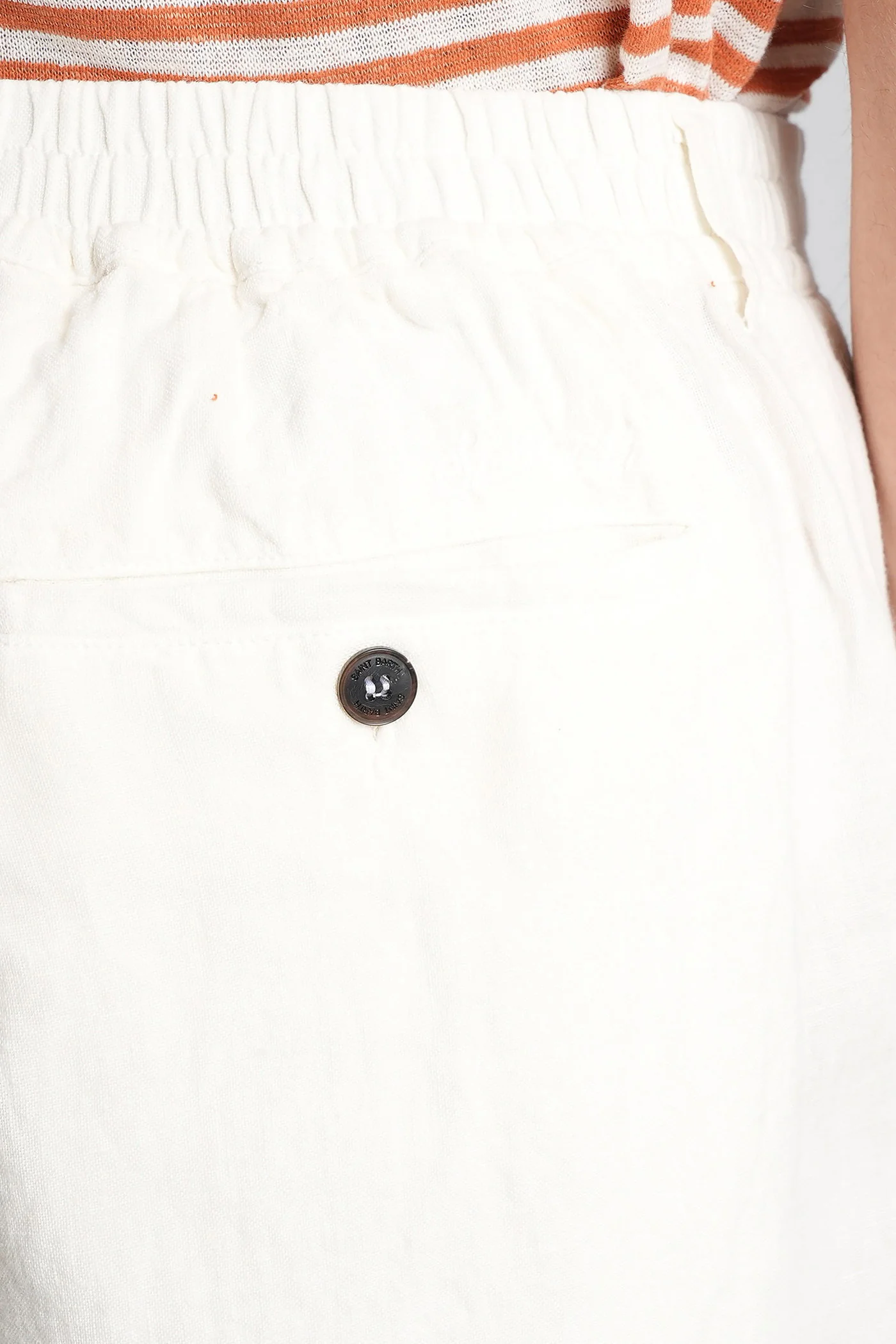 Sebastian Shorts in white linen - Image 5