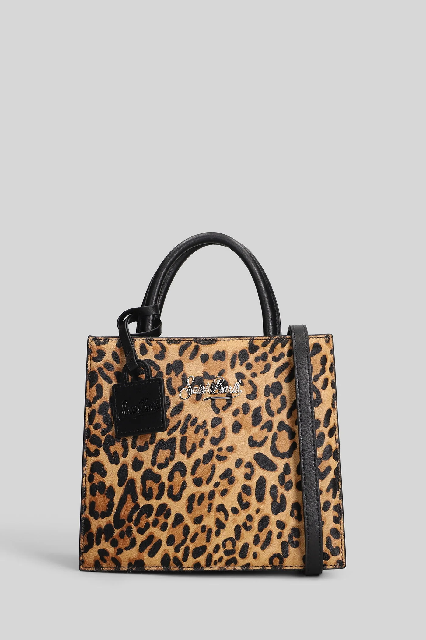 Shop bag midi Tote in Animalier pony skin