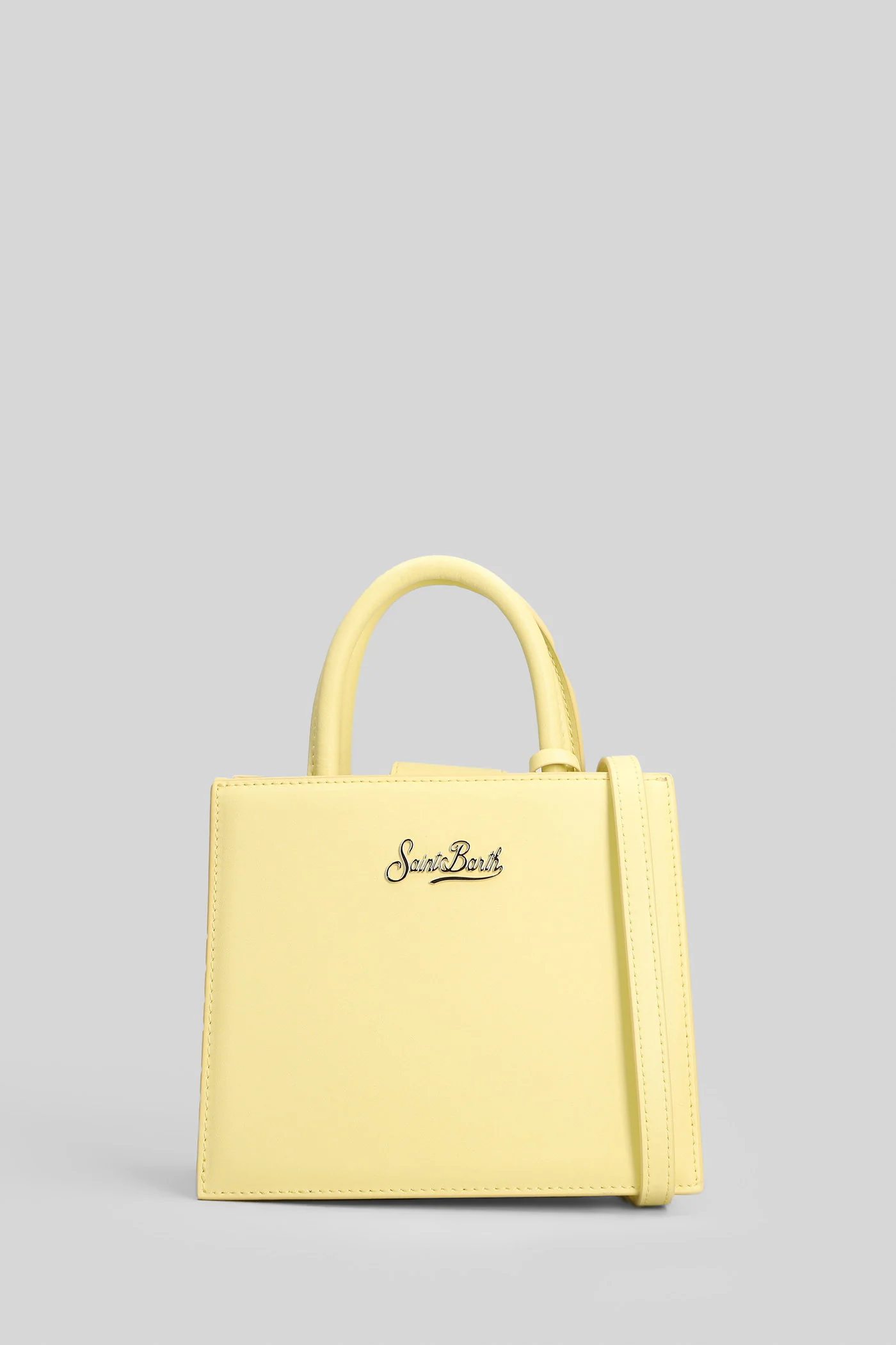 Shop Bag Mini Hand bag in yellow leather