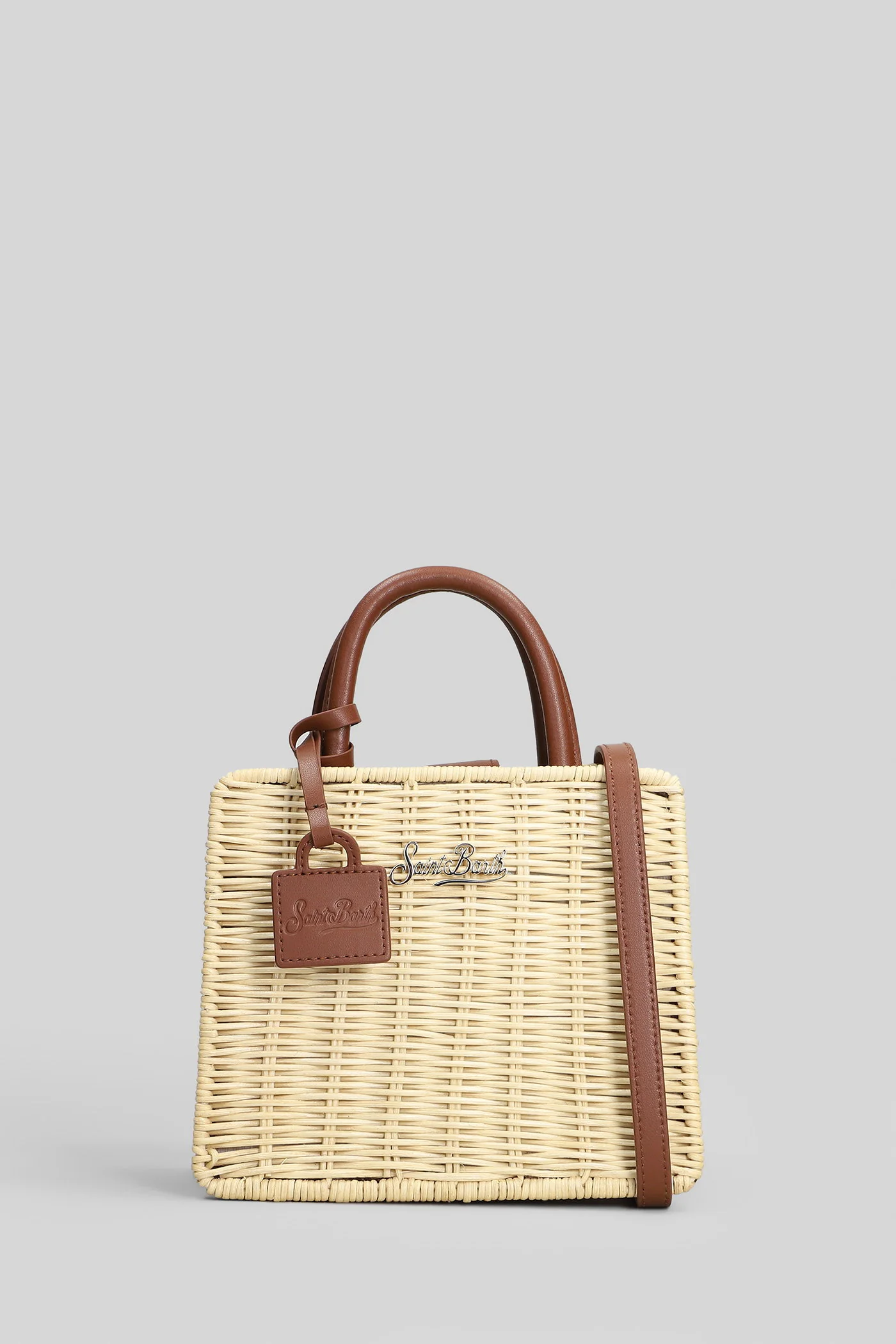 Shop Bag Mini Shoulder bag in leather color leather and fabric