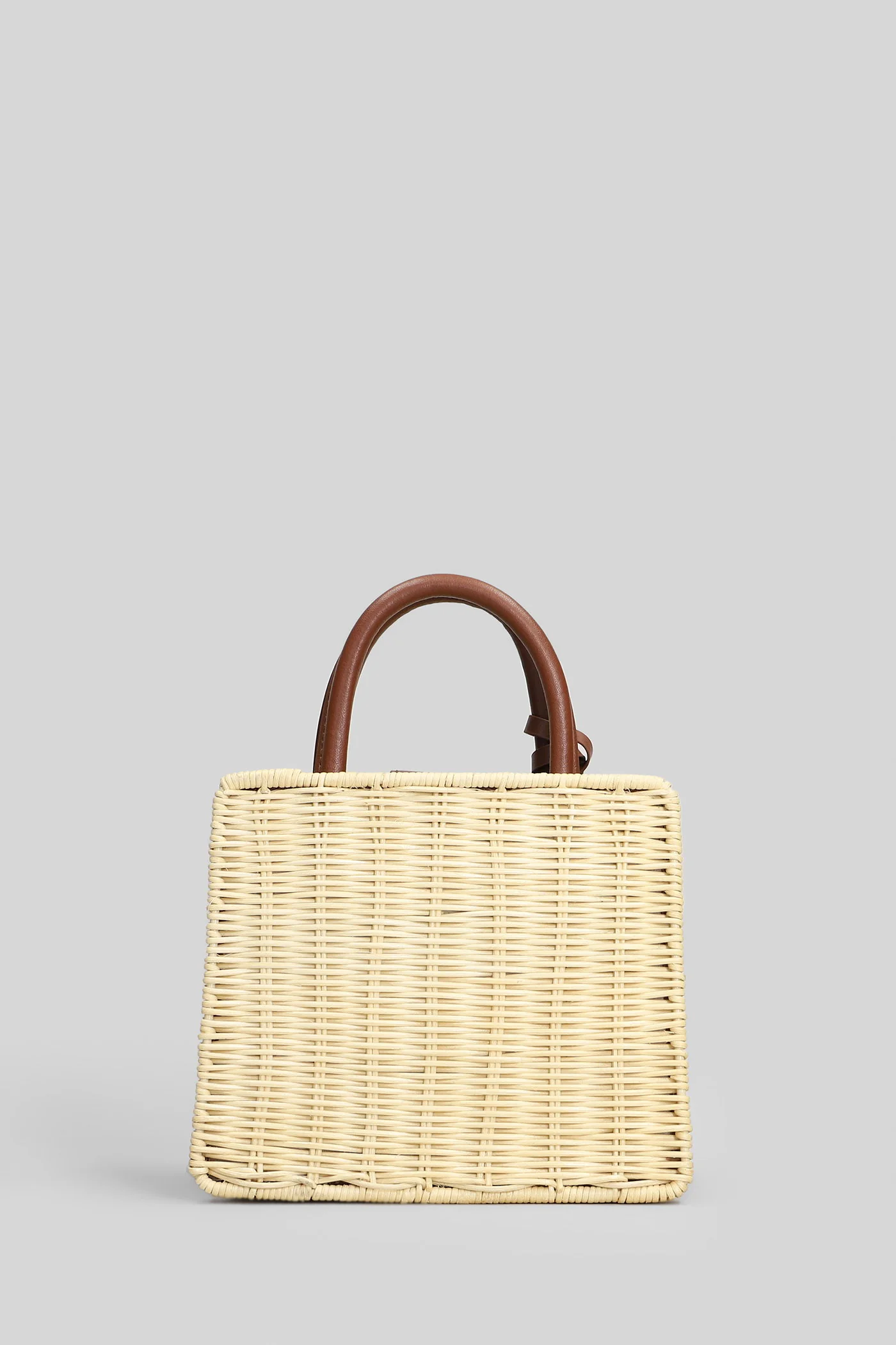 Shop Bag Mini Shoulder bag in leather color leather and fabric - Image 3