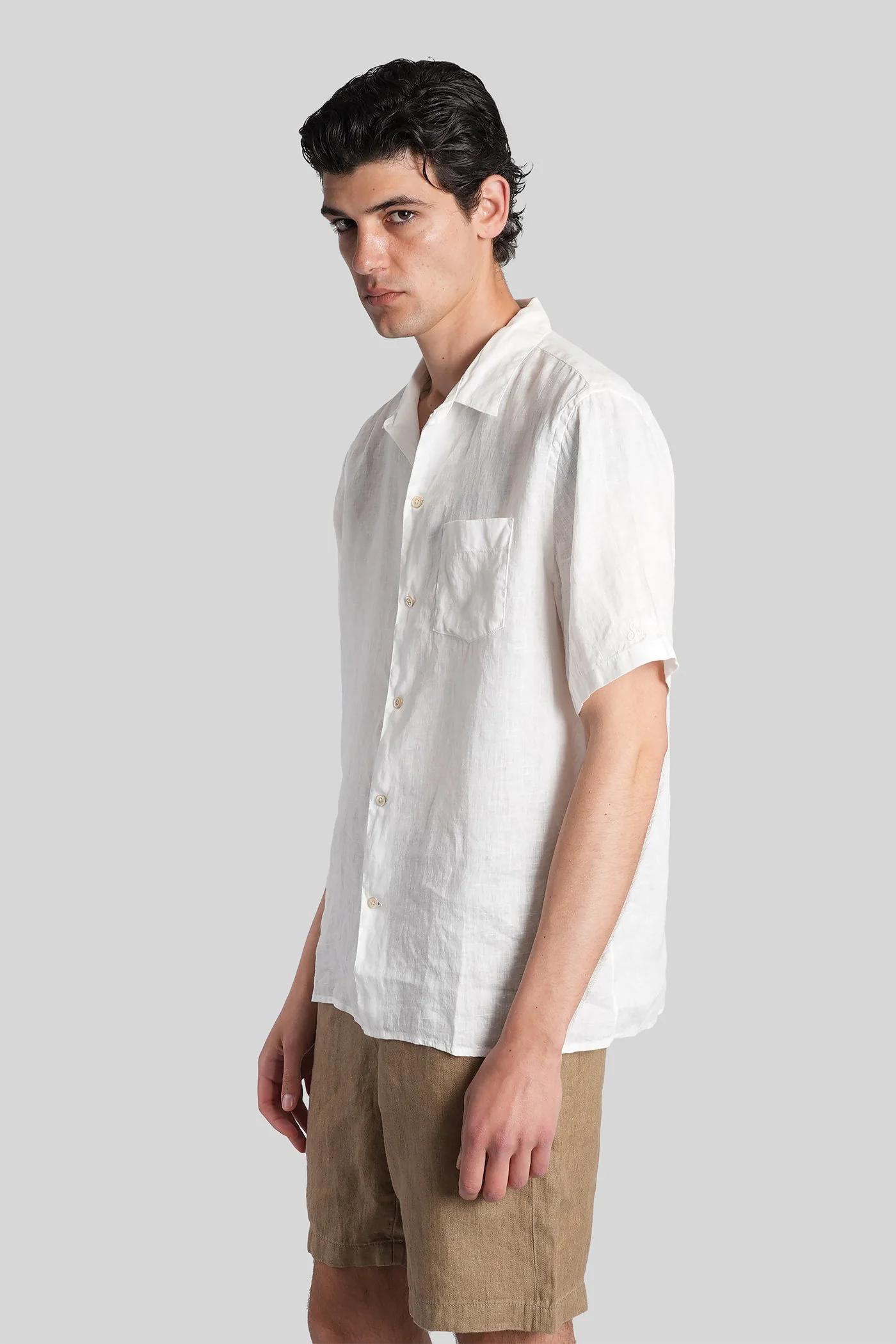 Sifnos Shirt in white polyamide - Image 4