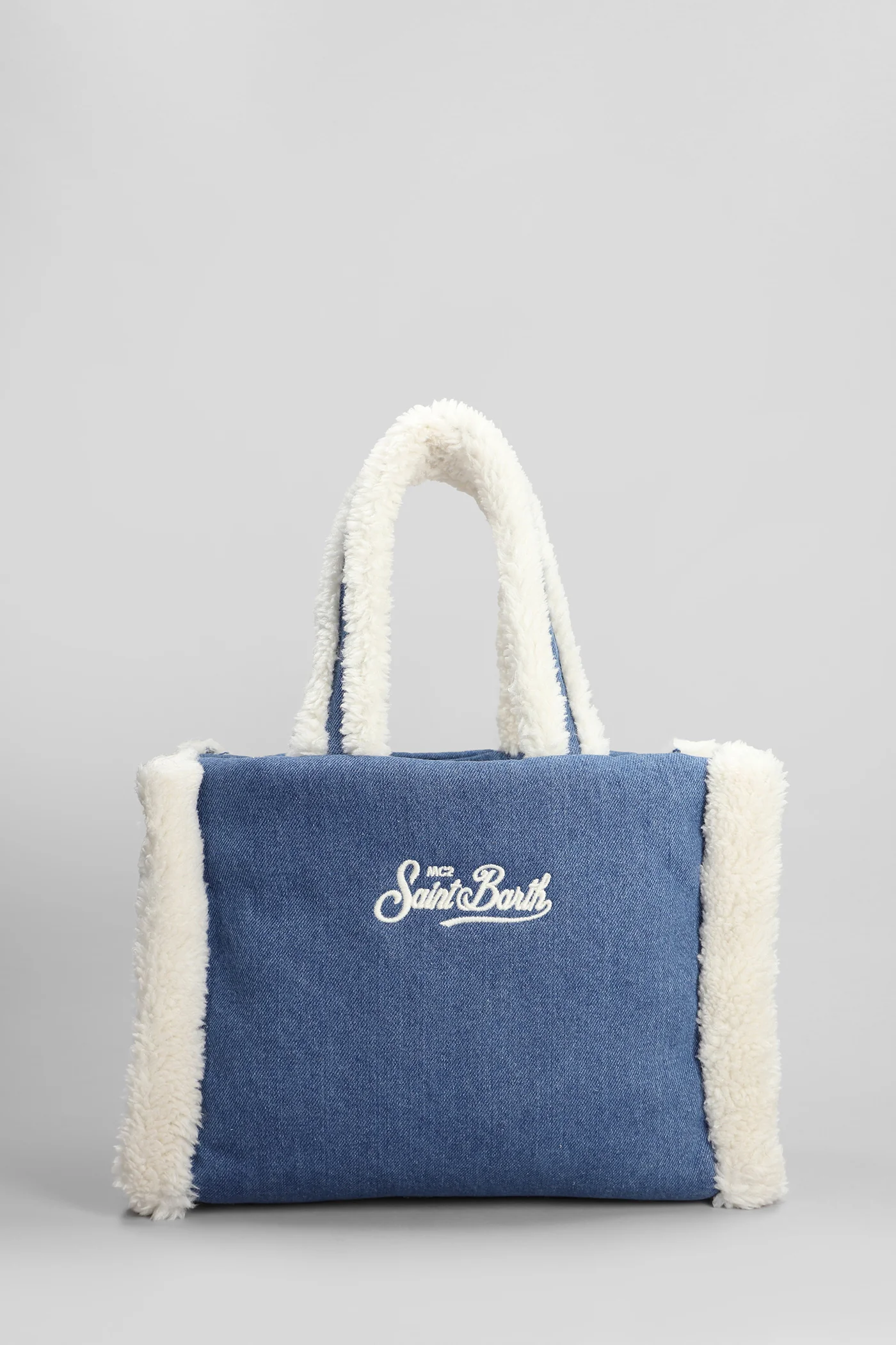 Soft bag s Tote in blue polyester - Image 3