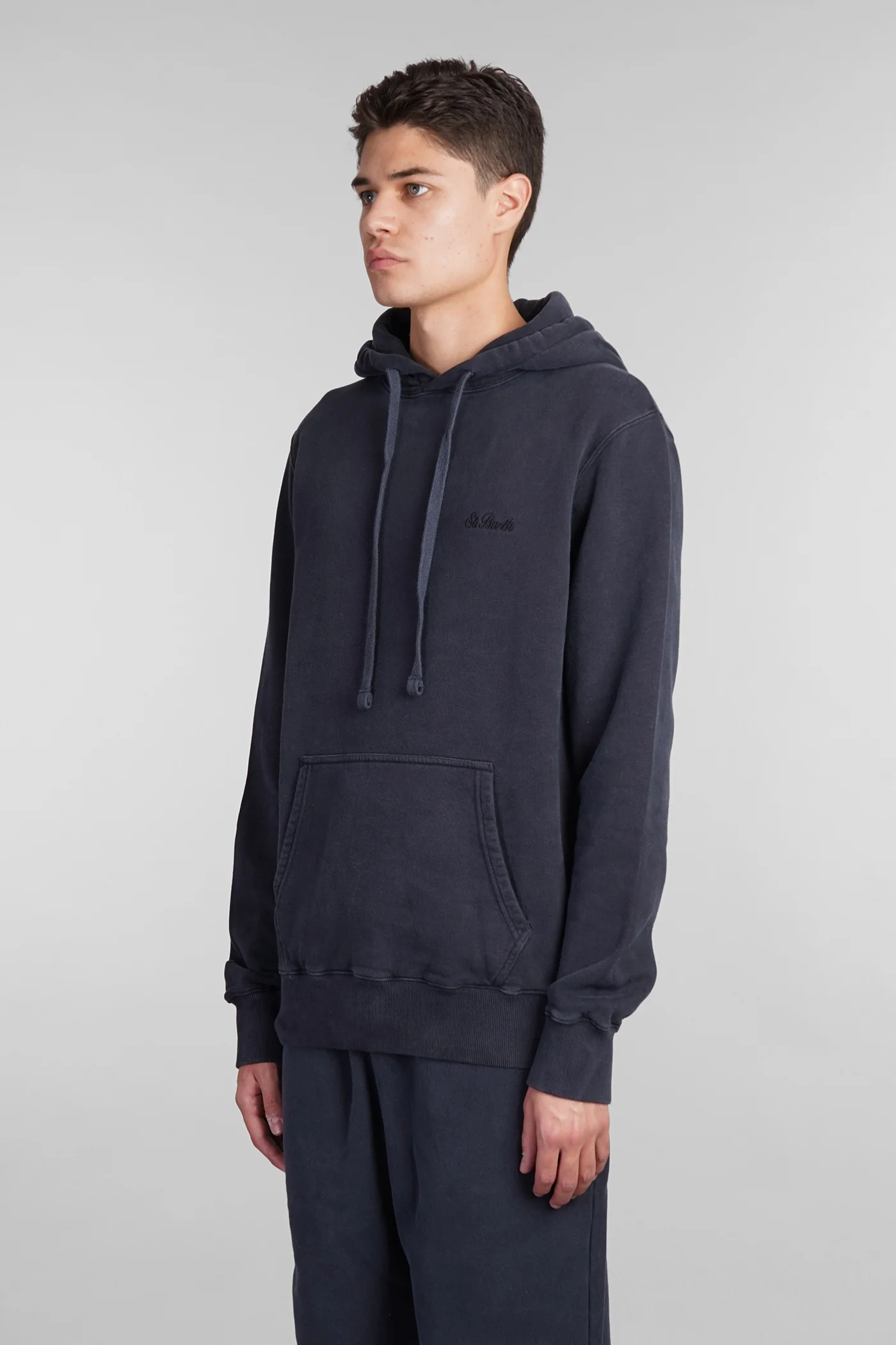 Tribeca Sweatshirt in black cotton - Image 4
