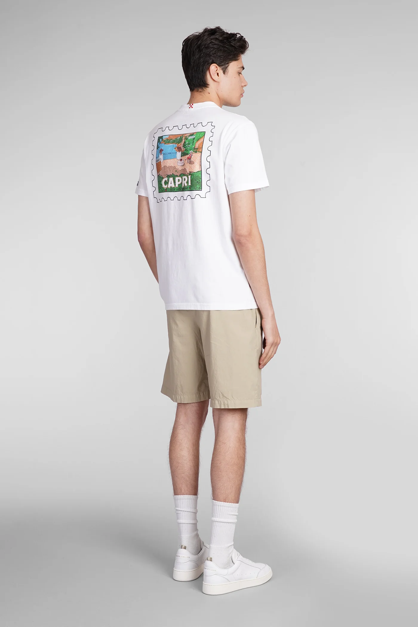 Tshirt man T-Shirt in white cotton - Image 2