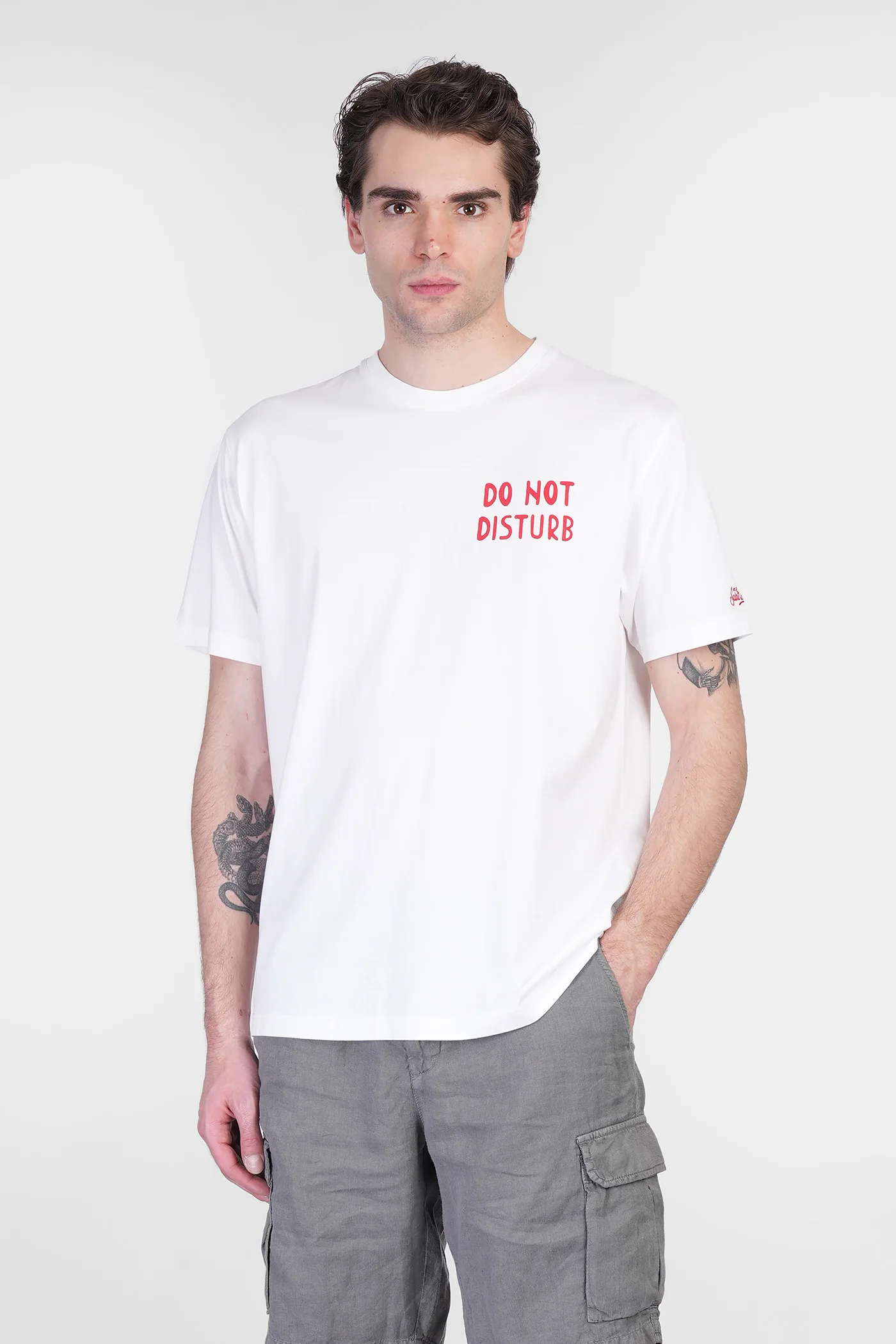 Tshirt man T-Shirt in white cotton