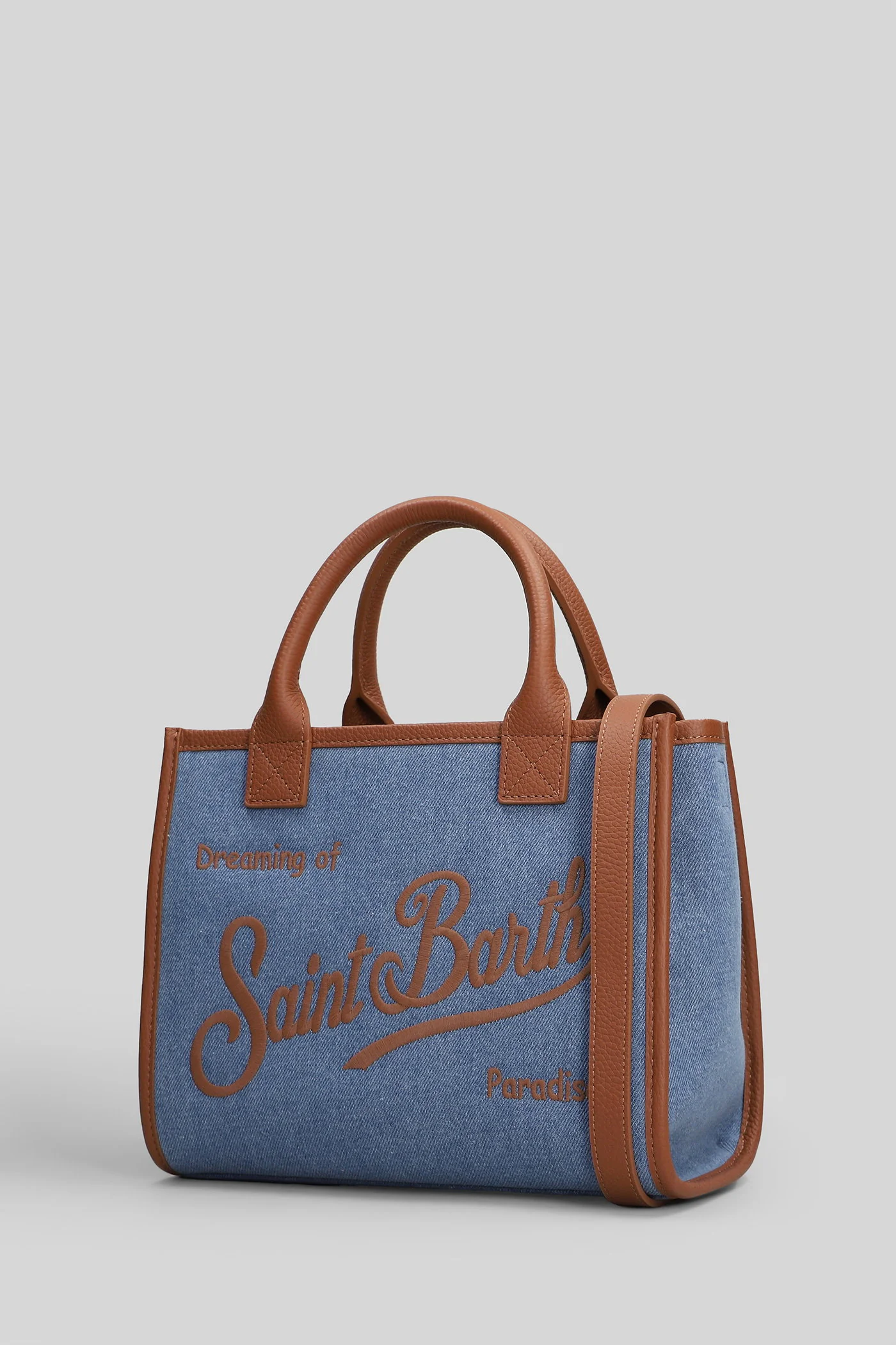 Vaniti Bag Midi Shoulder bag in blue denim - Image 2