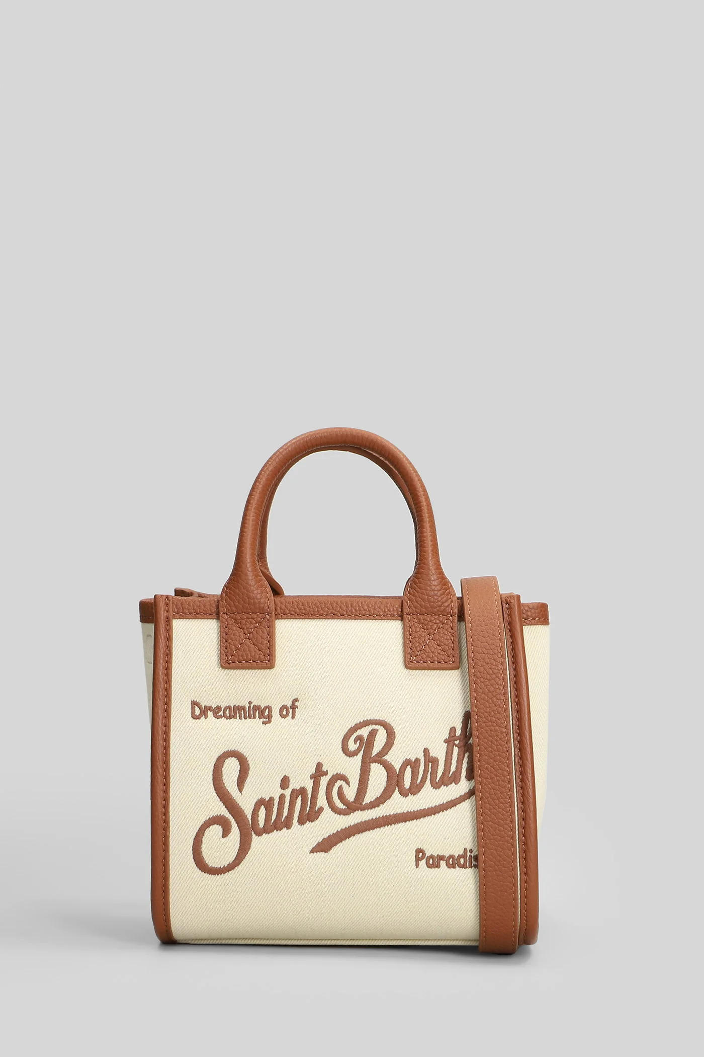 Vanity Bag Mini Shoulder bag in beige fabric