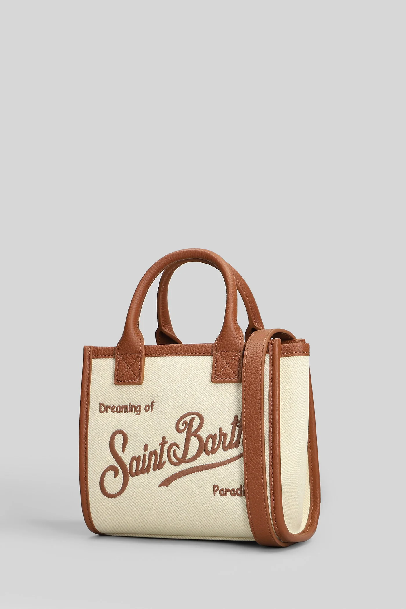 Vanity Bag Mini Shoulder bag in beige fabric - Image 2