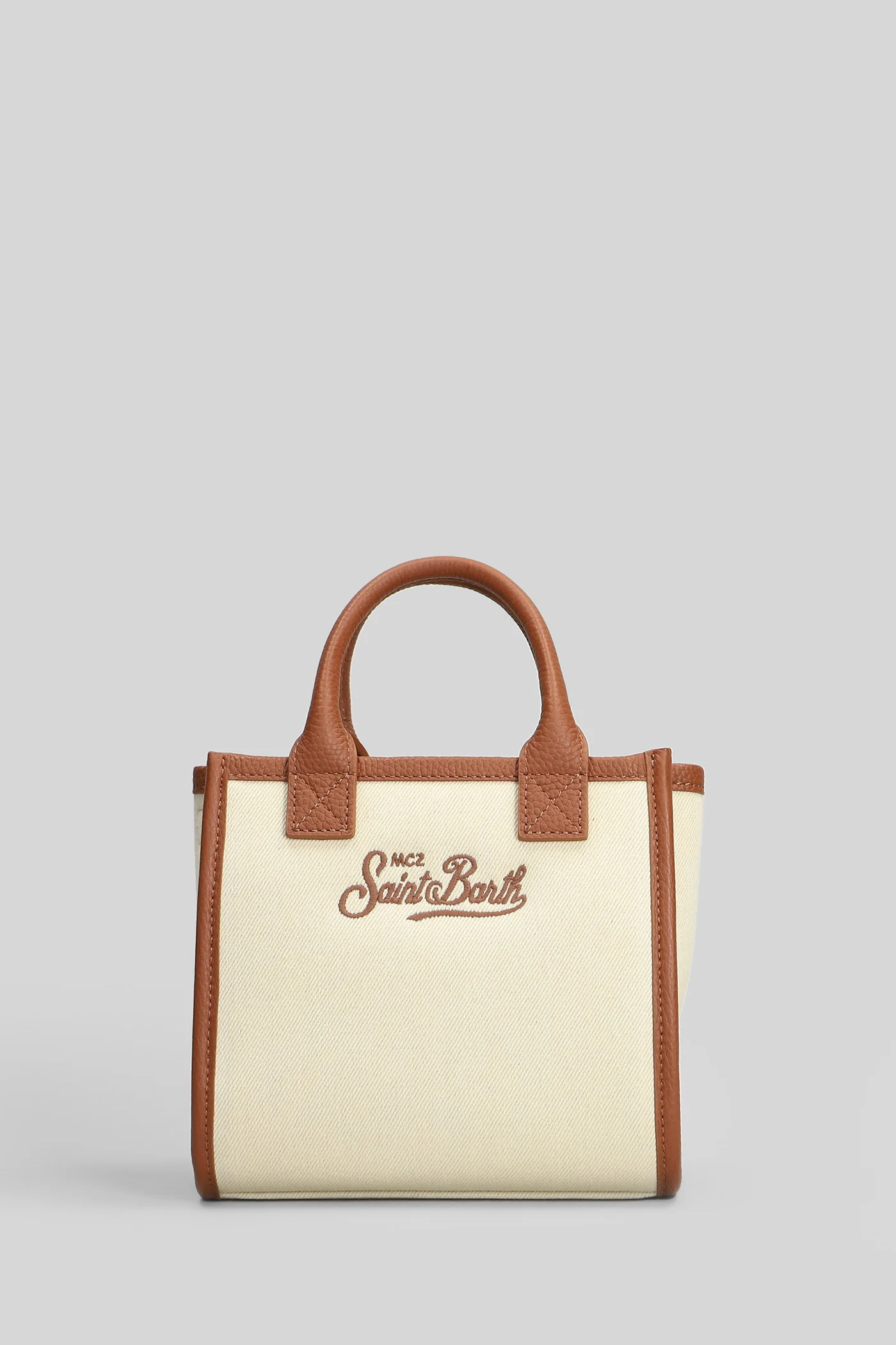 Vanity Bag Mini Shoulder bag in beige fabric - Image 3