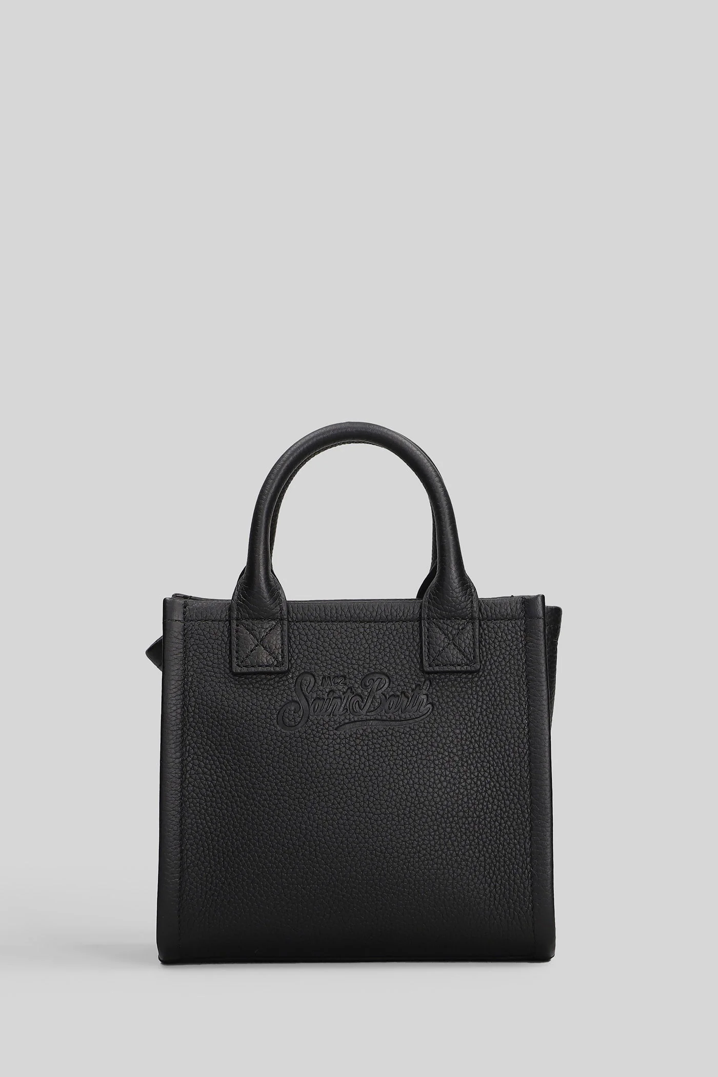 Vanity bag mini Tote in black leather - Image 2