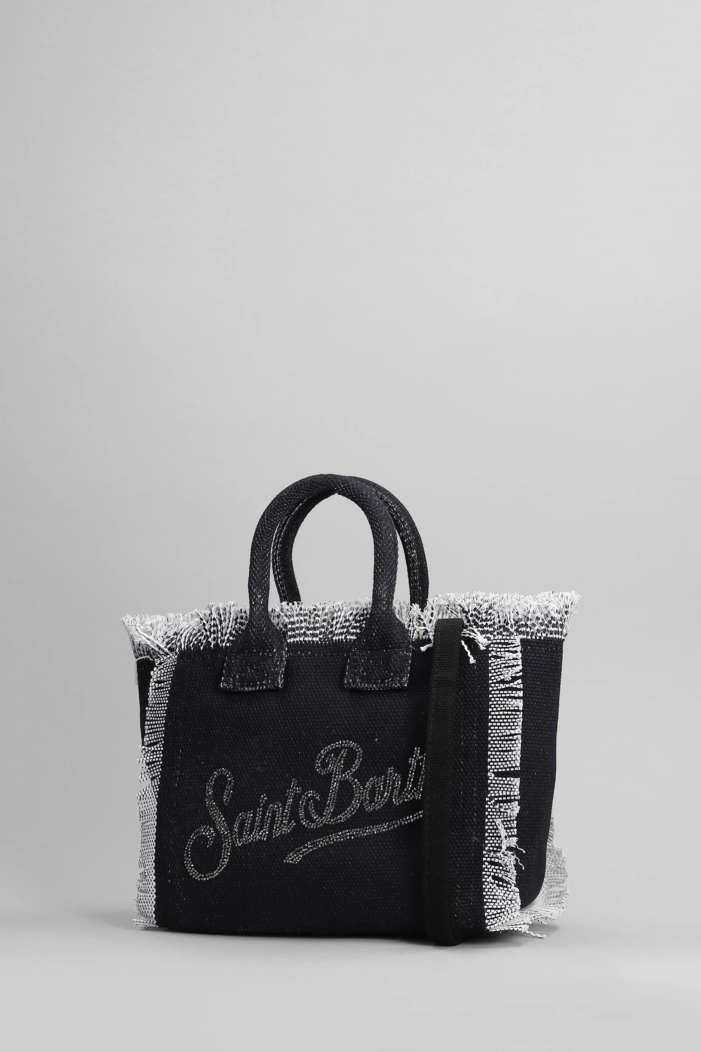 Vanity mini Tote in black cotton - Image 2
